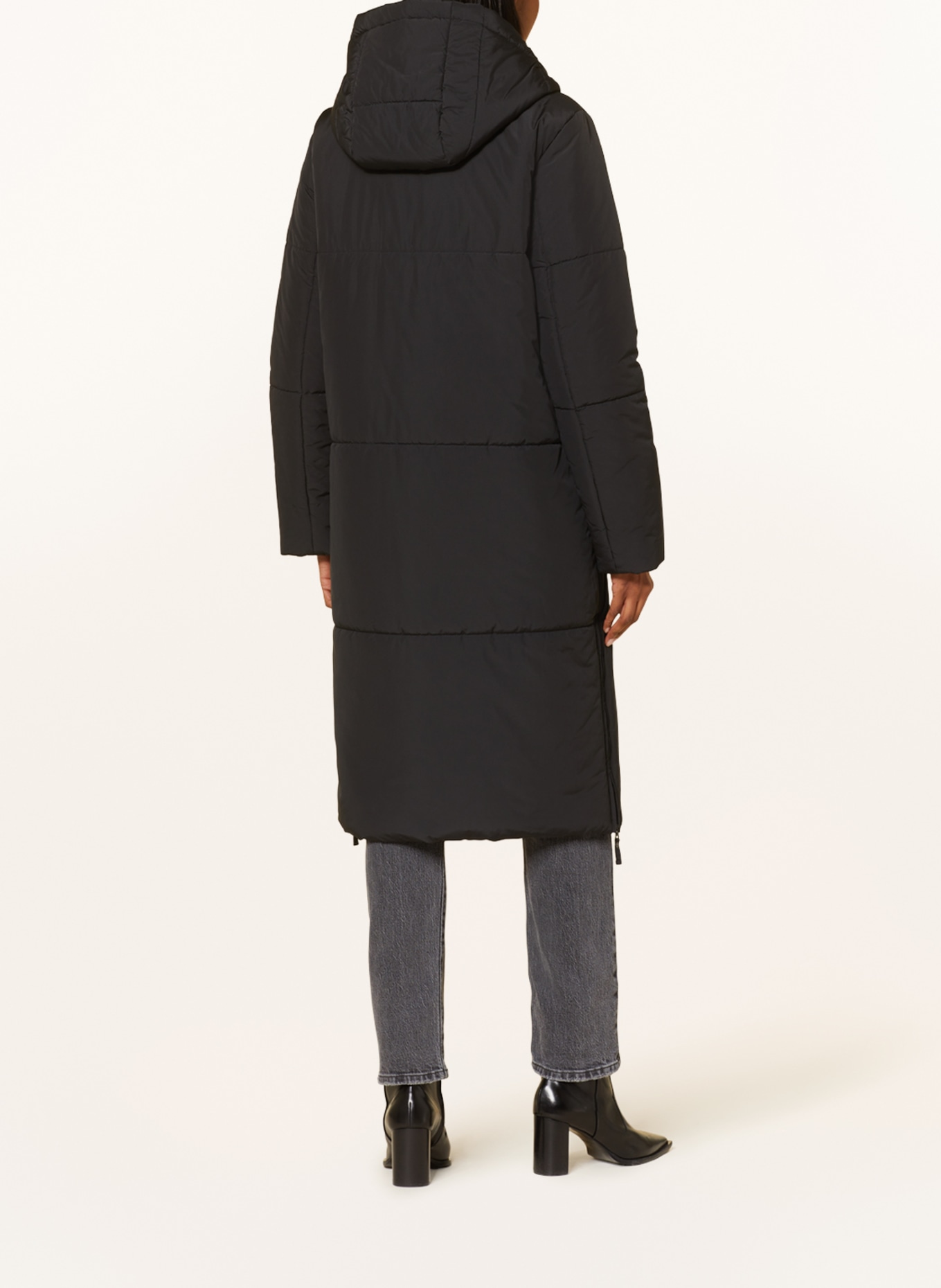 LANIUS Quilted coat, Color: BLACK (Image 3)