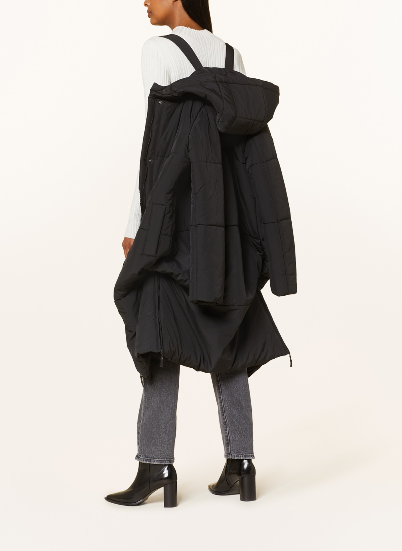 LANIUS Quilted coat, Color: BLACK (Image 6)