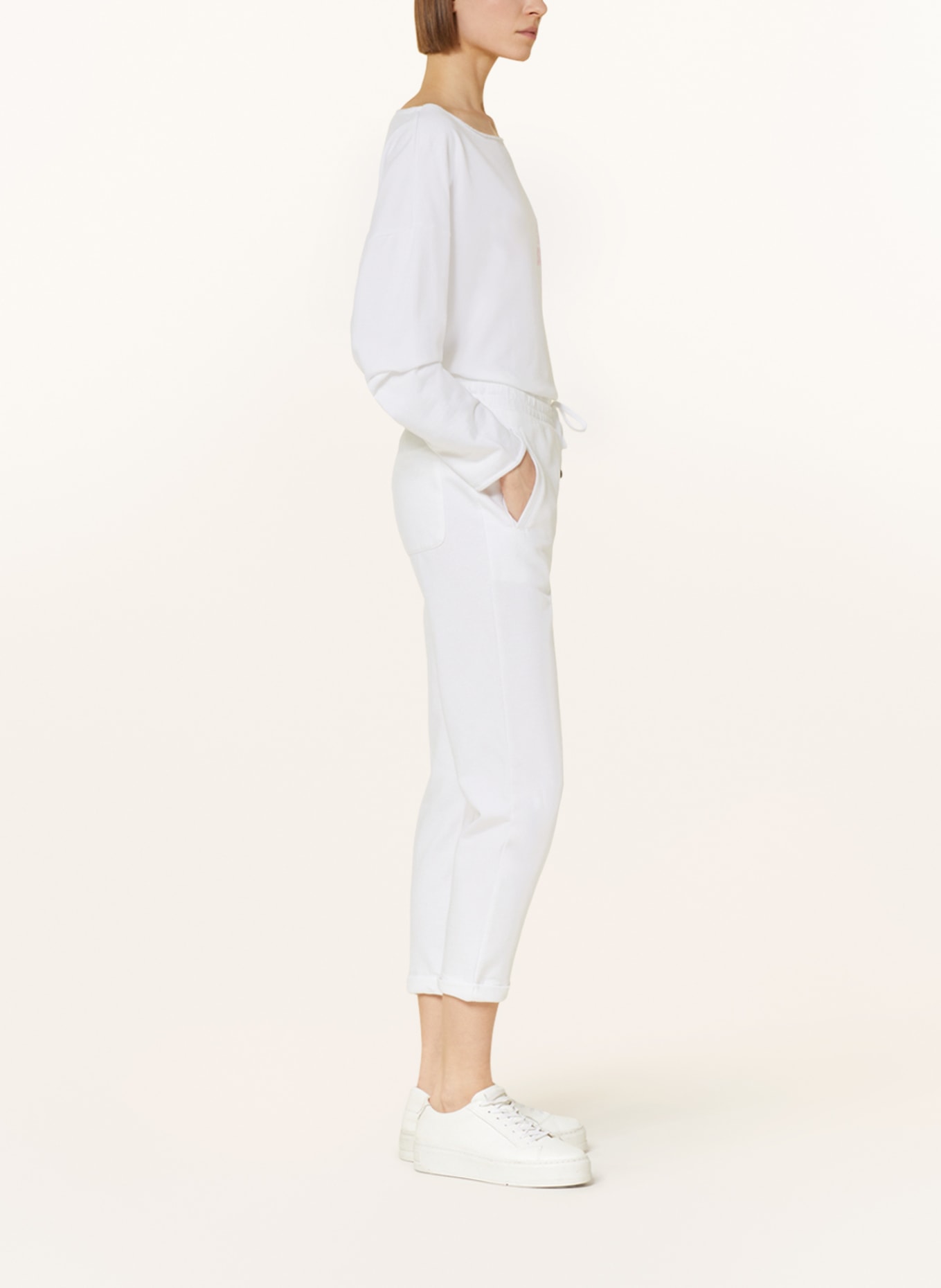 Juvia Sweatpants, Color: WHITE (Image 4)