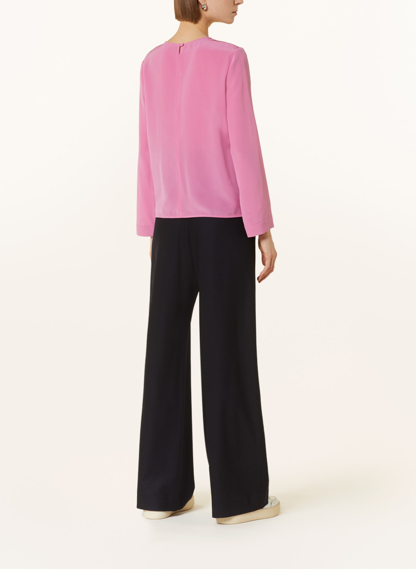 EMPORIO ARMANI Shirt blouse in silk, Color: PINK (Image 3)