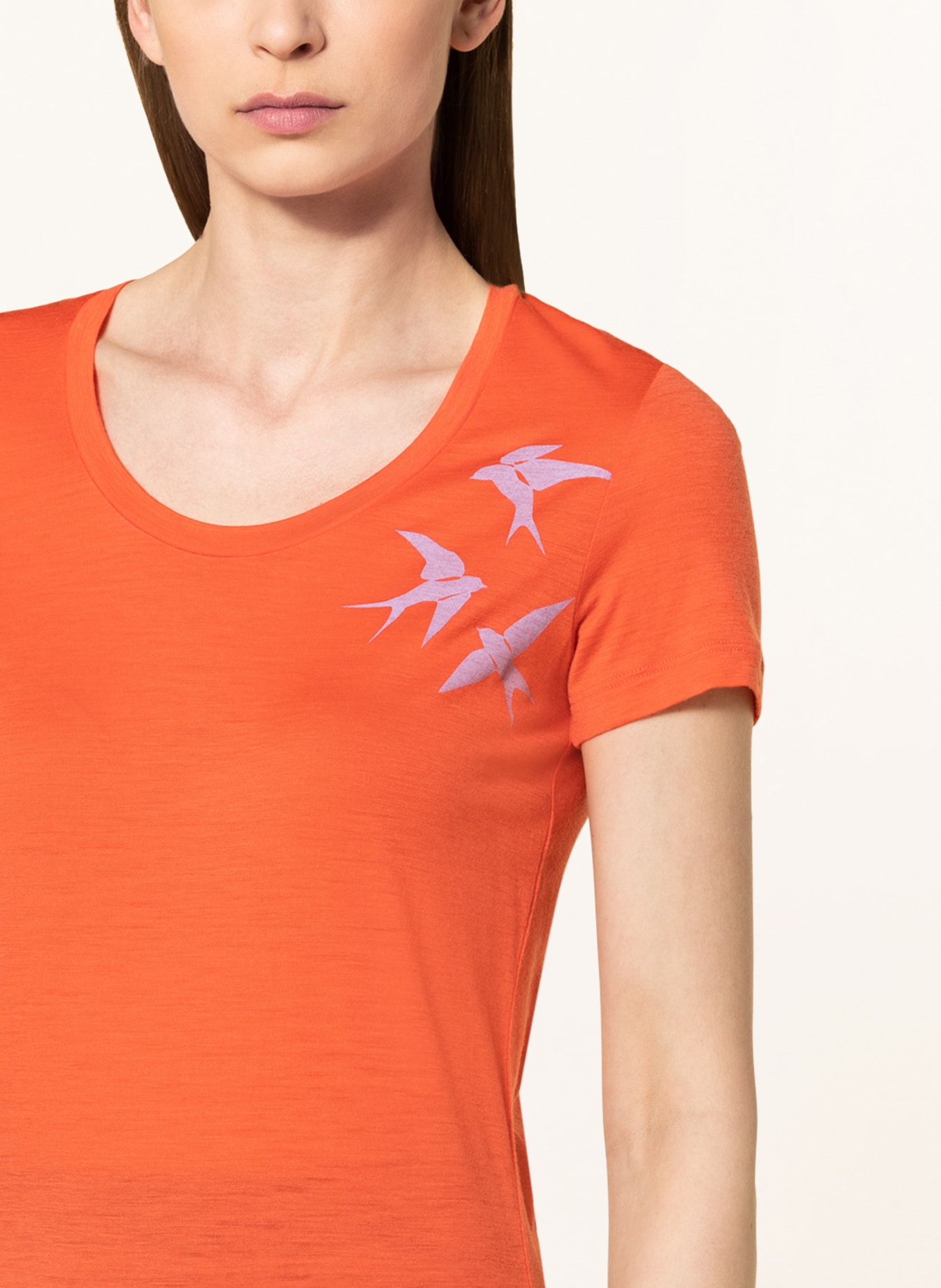 icebreaker T-shirt TECH LITE II z wełny merino, Kolor: POMARAŃCZOWY (Obrazek 4)