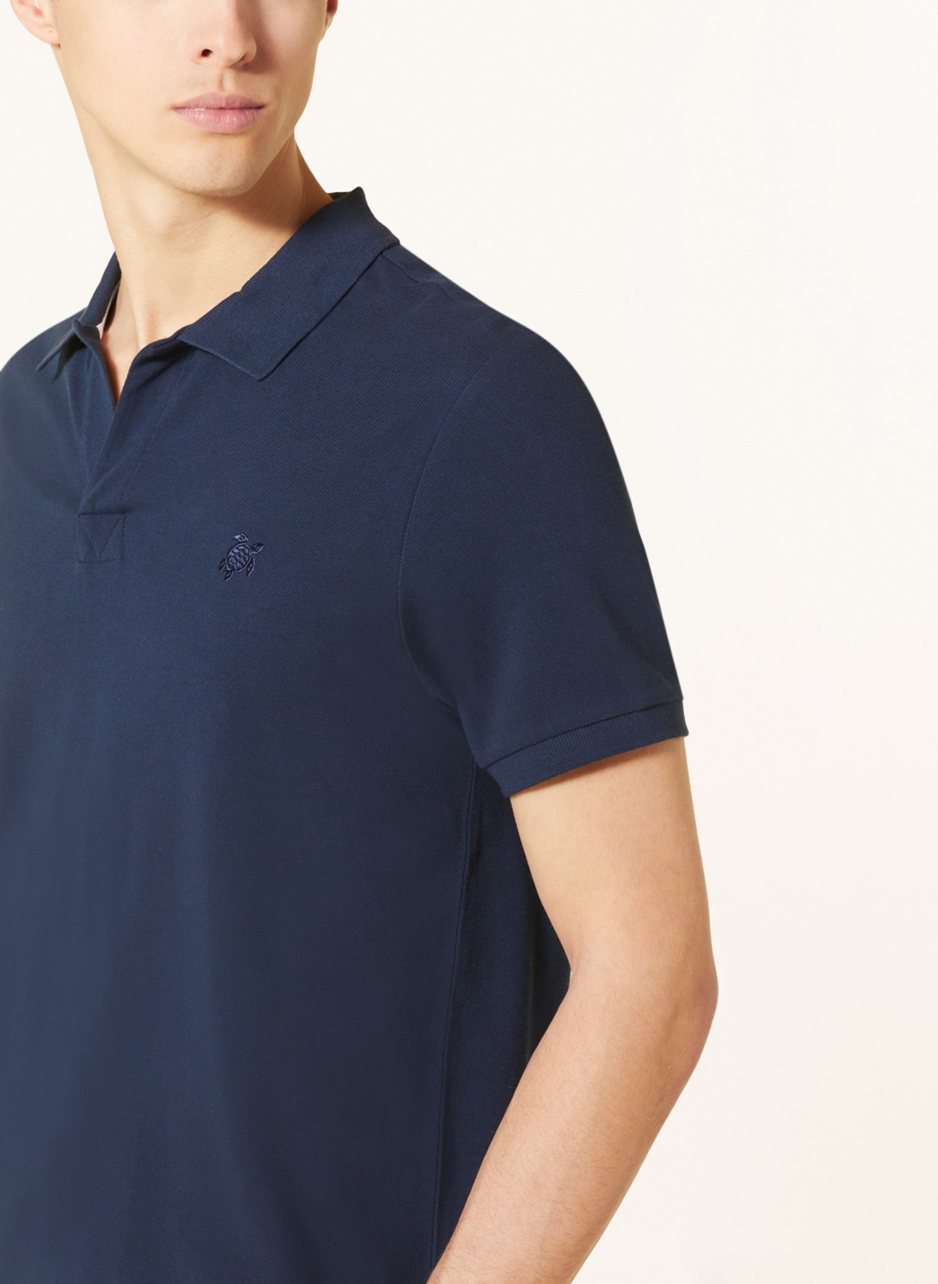 VILEBREQUIN Piqué polo shirt, Color: DARK BLUE (Image 4)