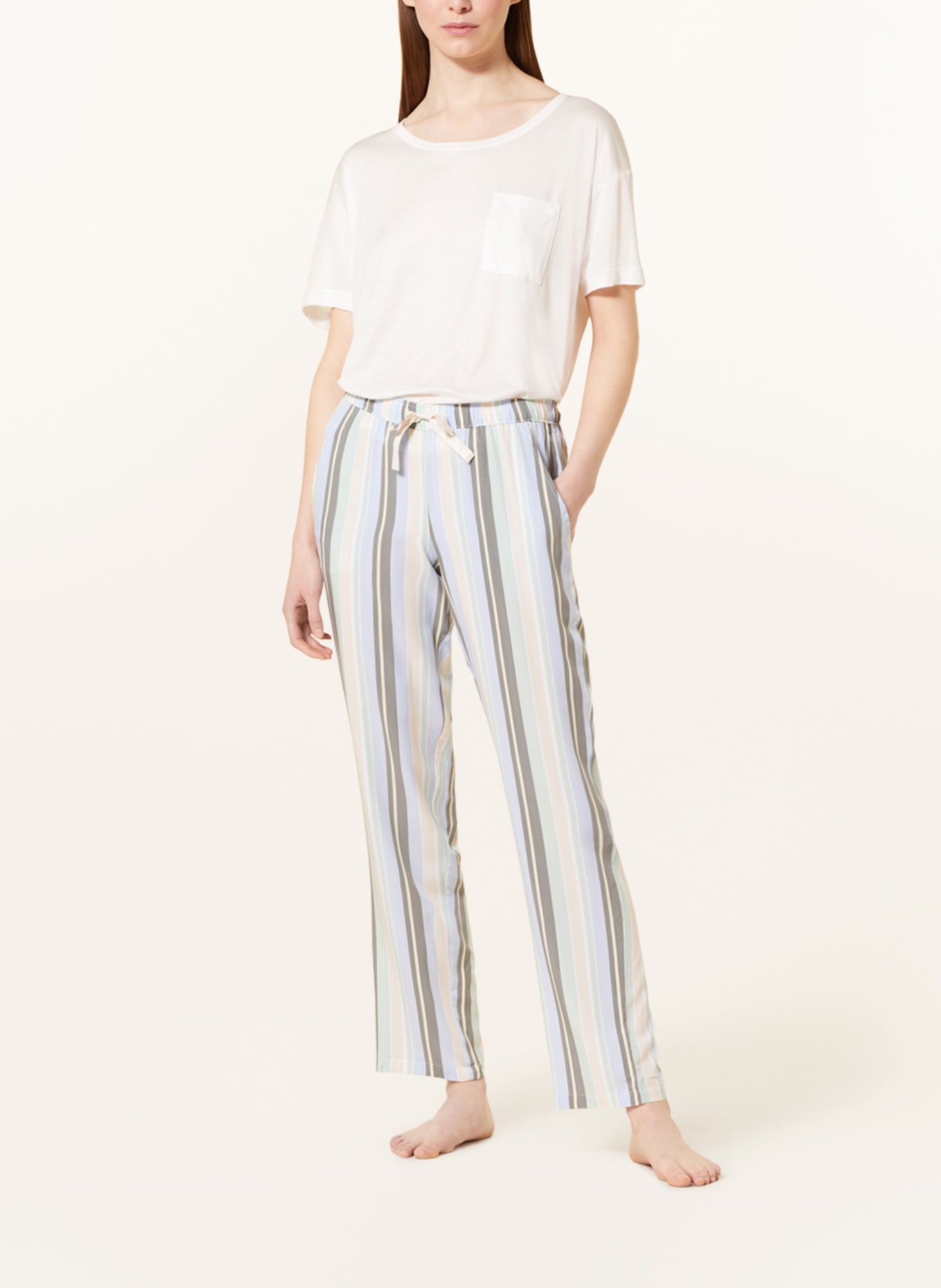 SCHIESSER Spodnie od piżamy MIX+RELAX, Kolor: JASNOZIELONY/ JASNONIEBIESKI (Obrazek 2)