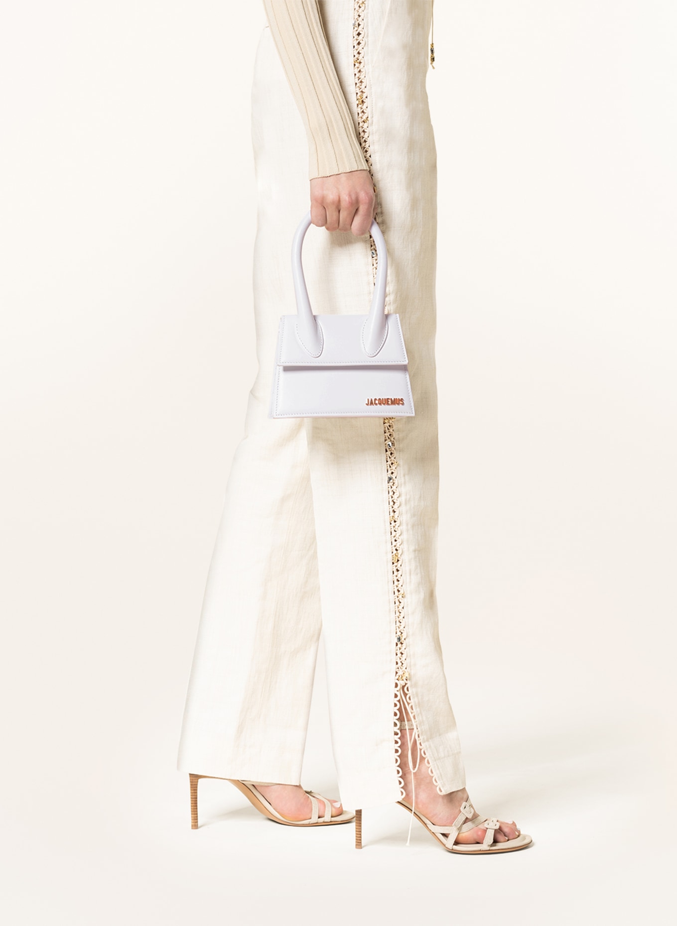 JACQUEMUS Handbag LE CHIQUITO MOYEN, Color: WHITE (Image 4)