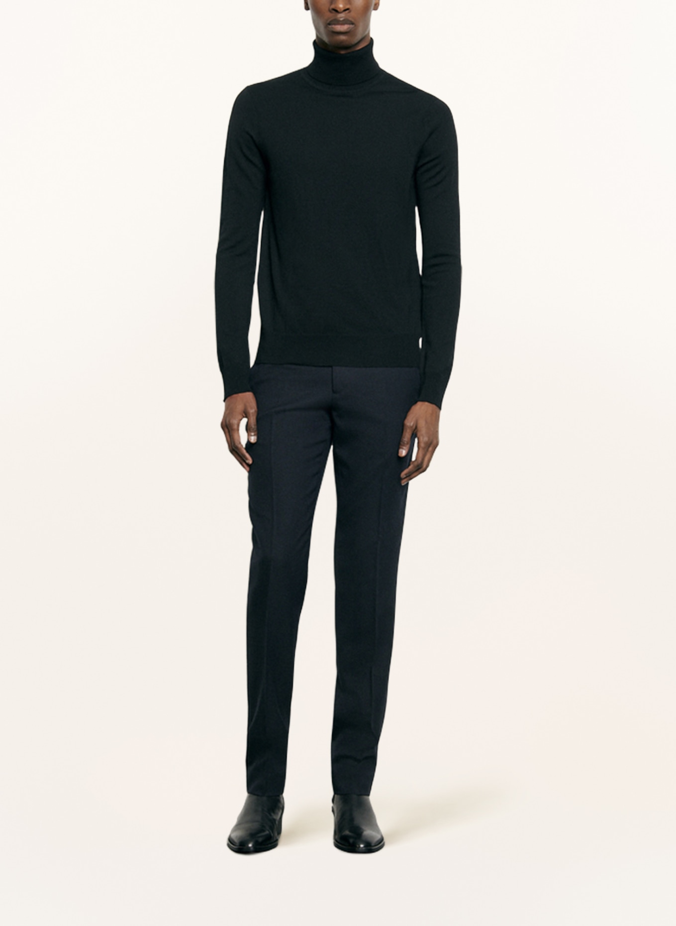 SANDRO Rollkragenpullover : SCHWARZ