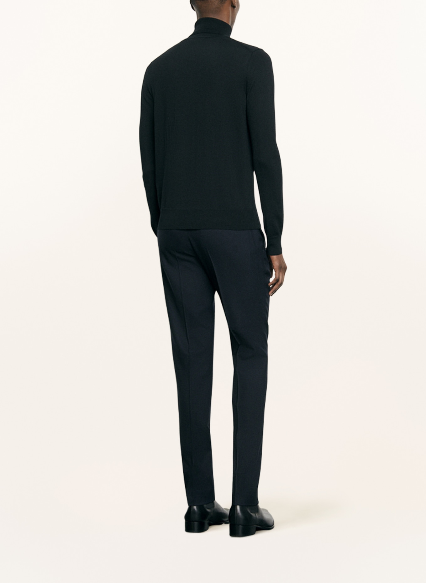 SANDRO Rollkragenpullover : SCHWARZ