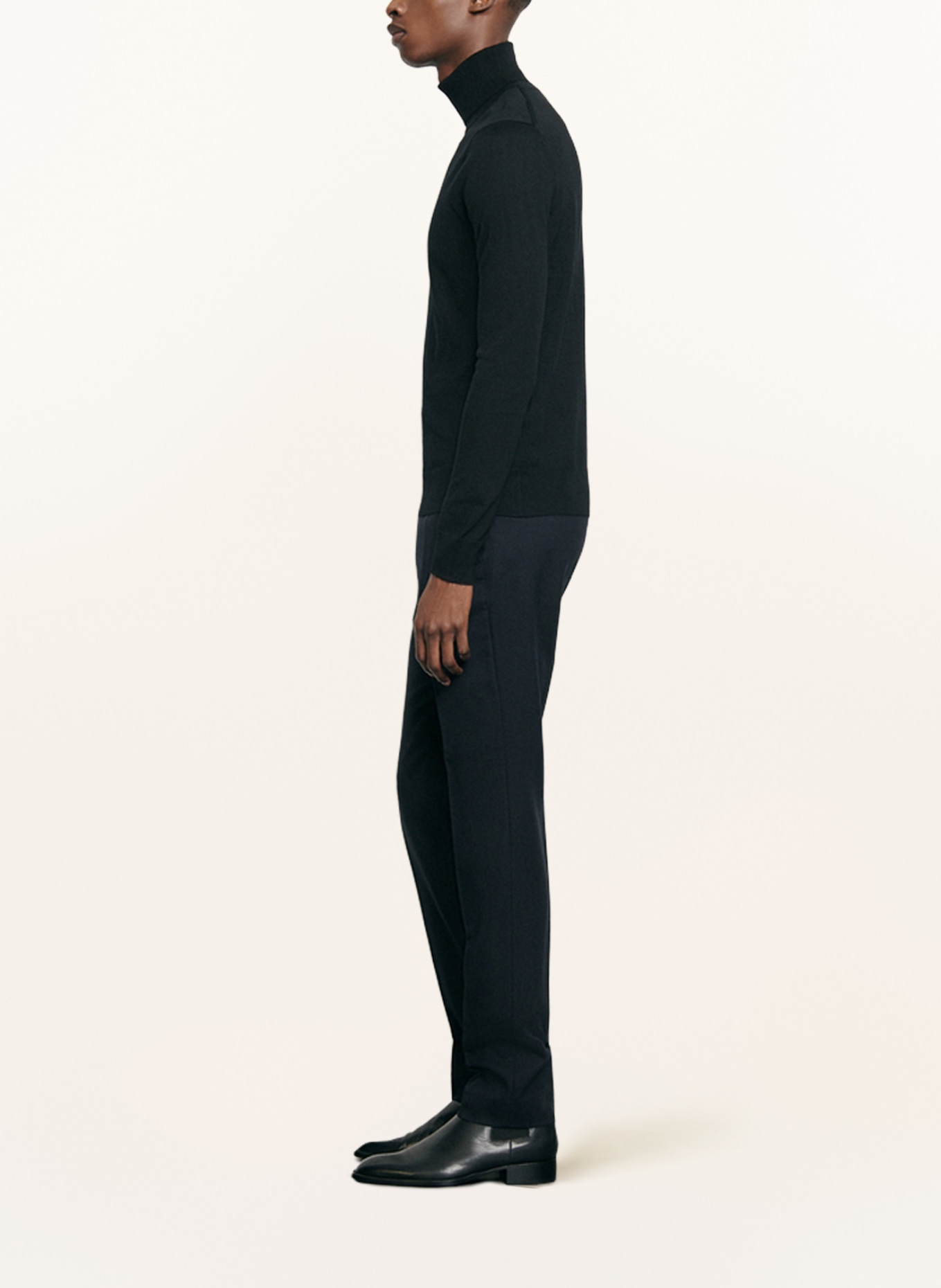SANDRO Rollkragenpullover : SCHWARZ