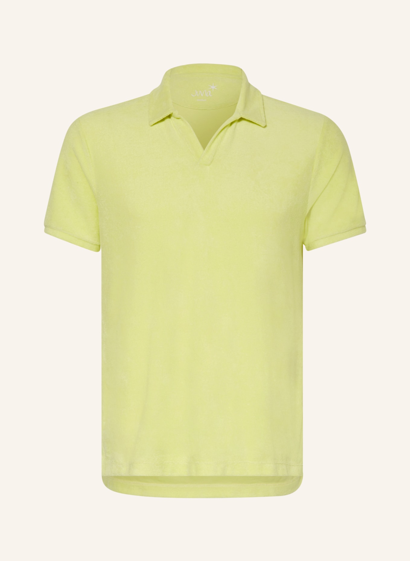 Juvia Terry cloth polo shirt: YELLOW