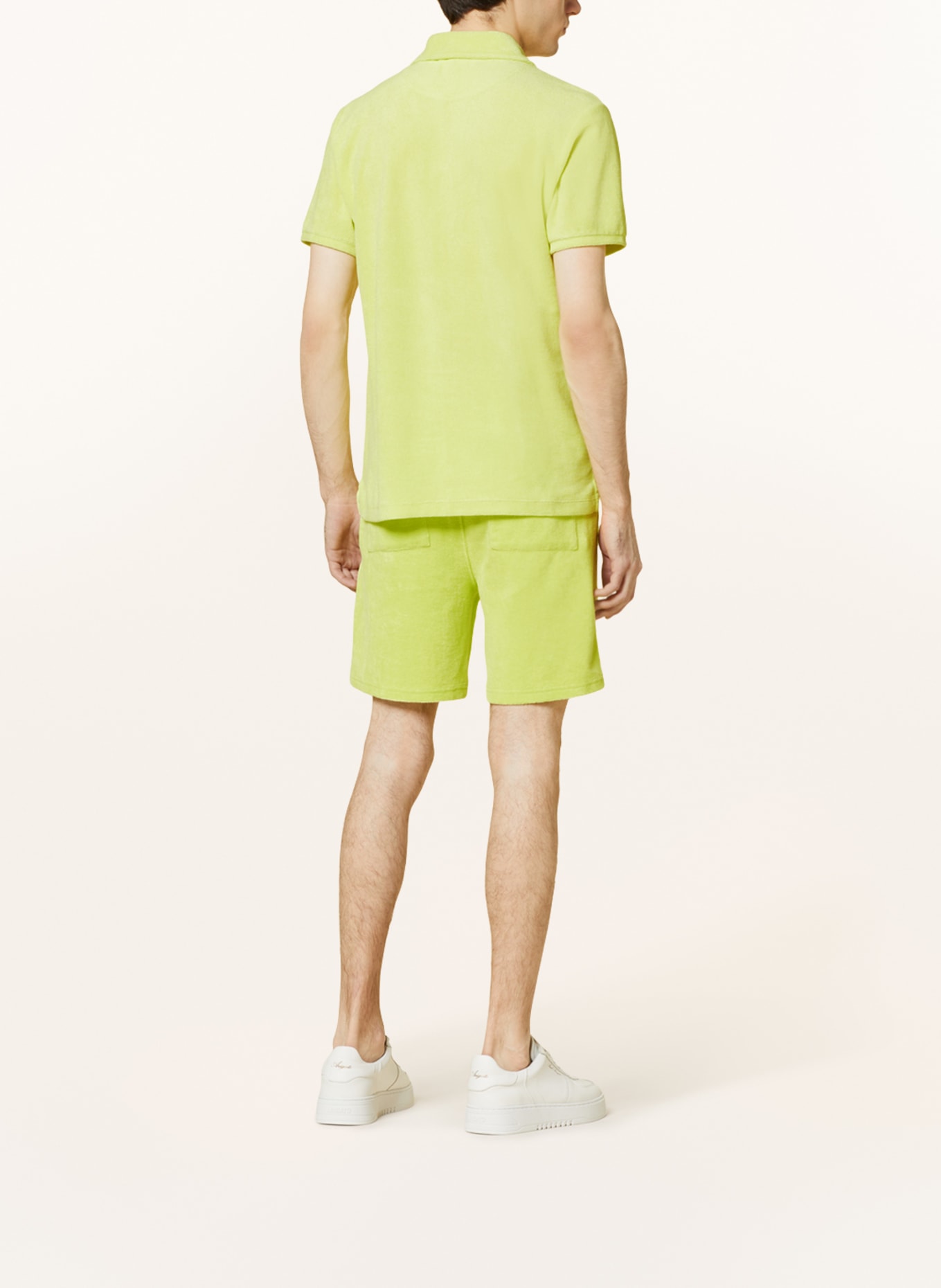 Juvia Terry cloth polo shirt: YELLOW