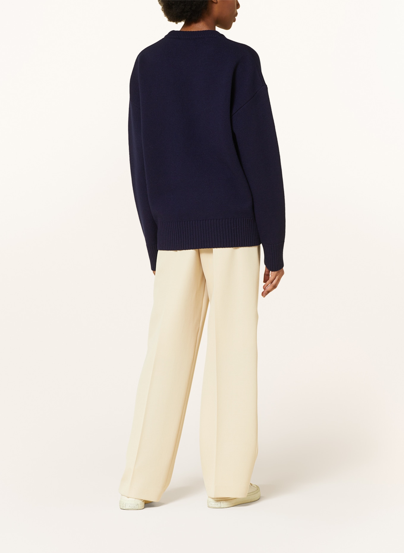 AMI PARIS Pullover , Farbe: DUNKELBLAU/ WEISS (Bild 3)