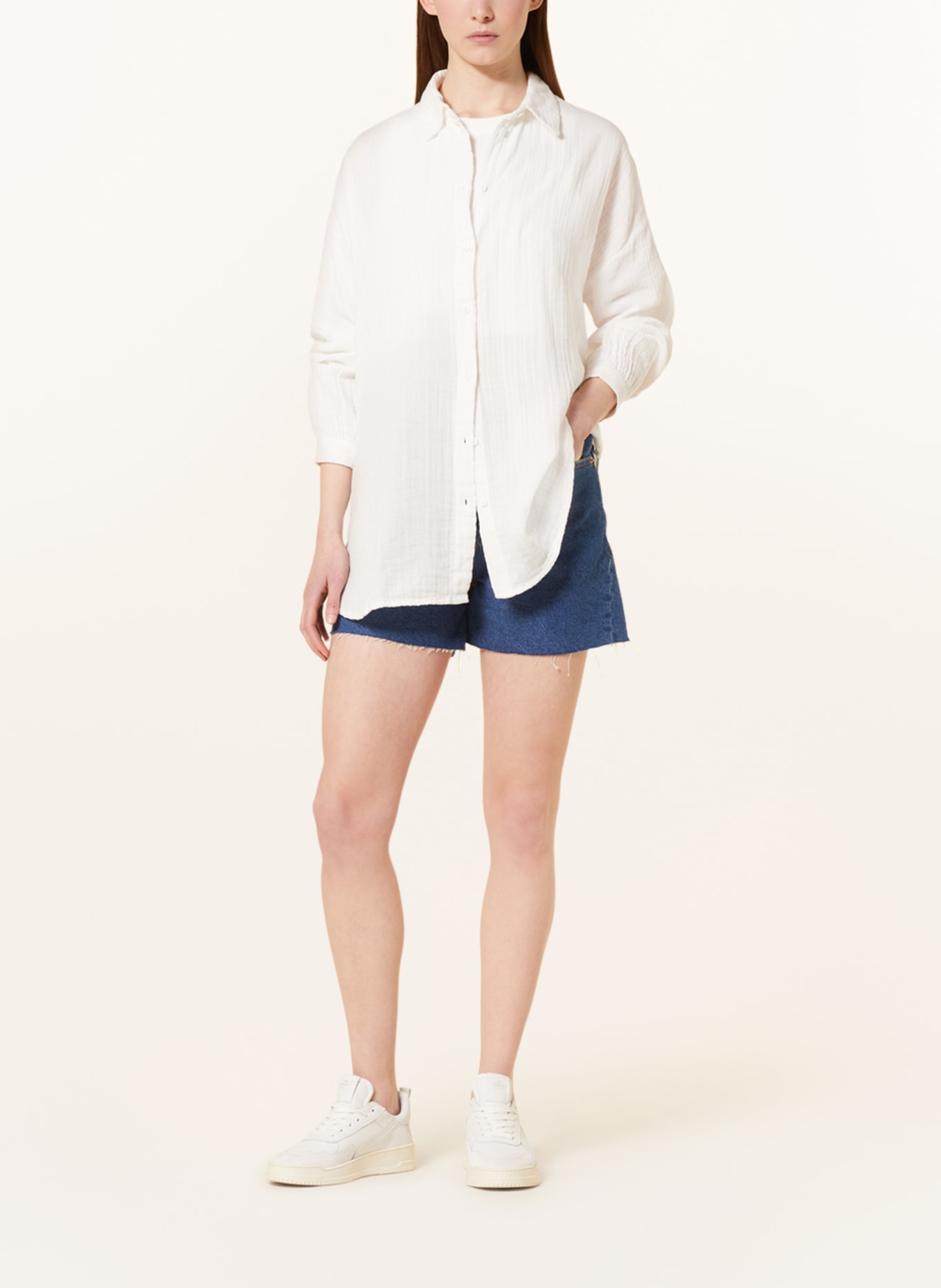 ONLY Oversized shirt blouse, Color: WHITE (Image 2)