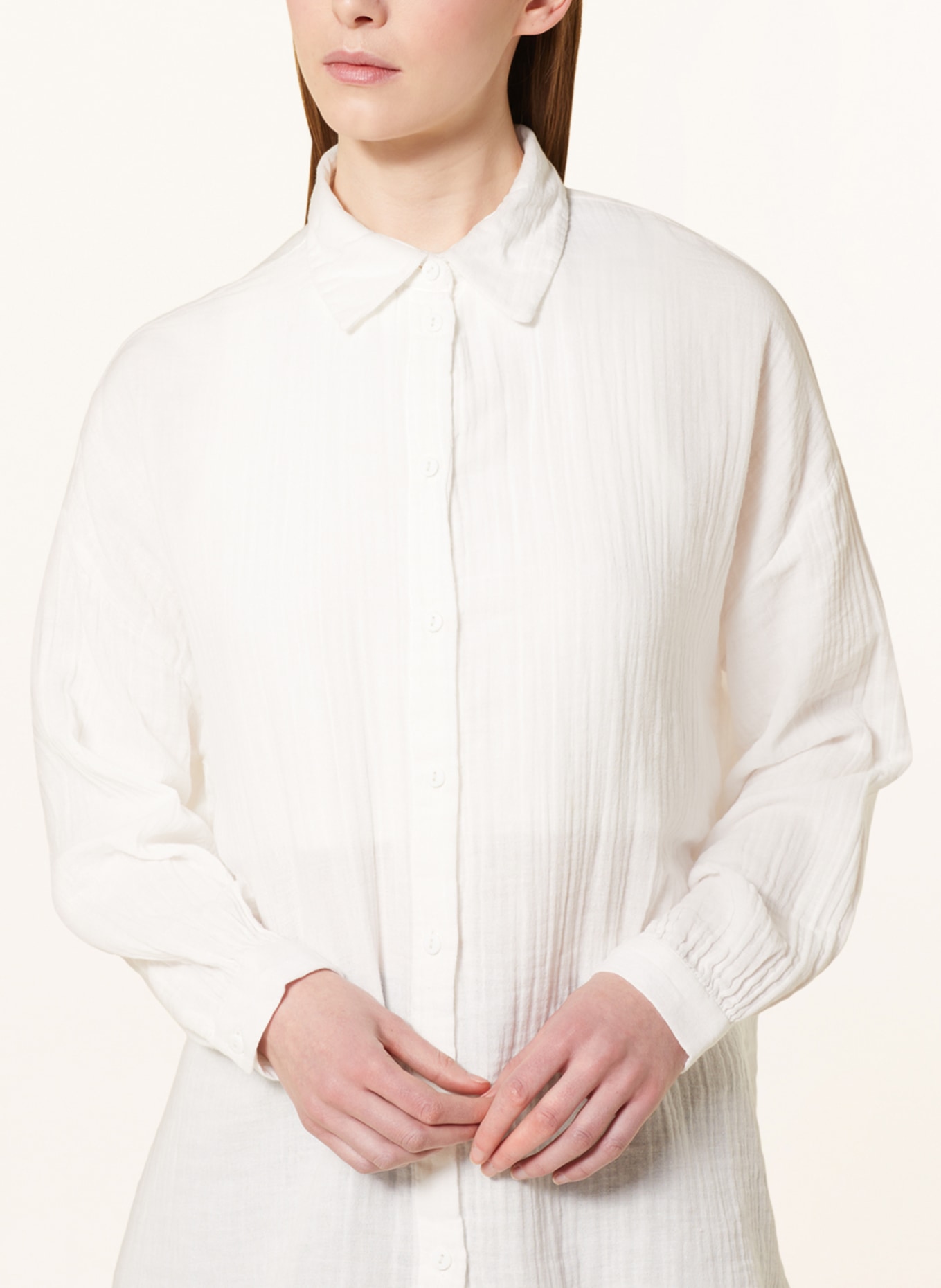 ONLY Oversized shirt blouse, Color: WHITE (Image 4)