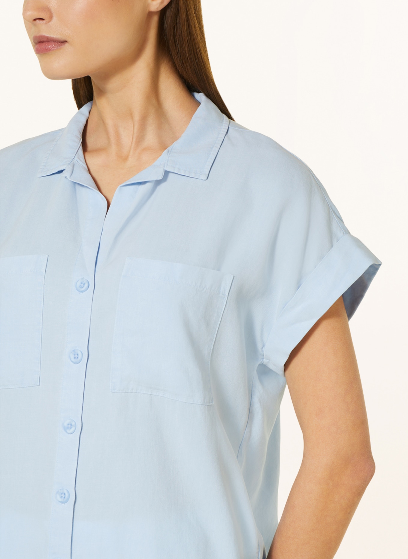 bella dahl Blouse-style shirt , Color: LIGHT BLUE (Image 4)
