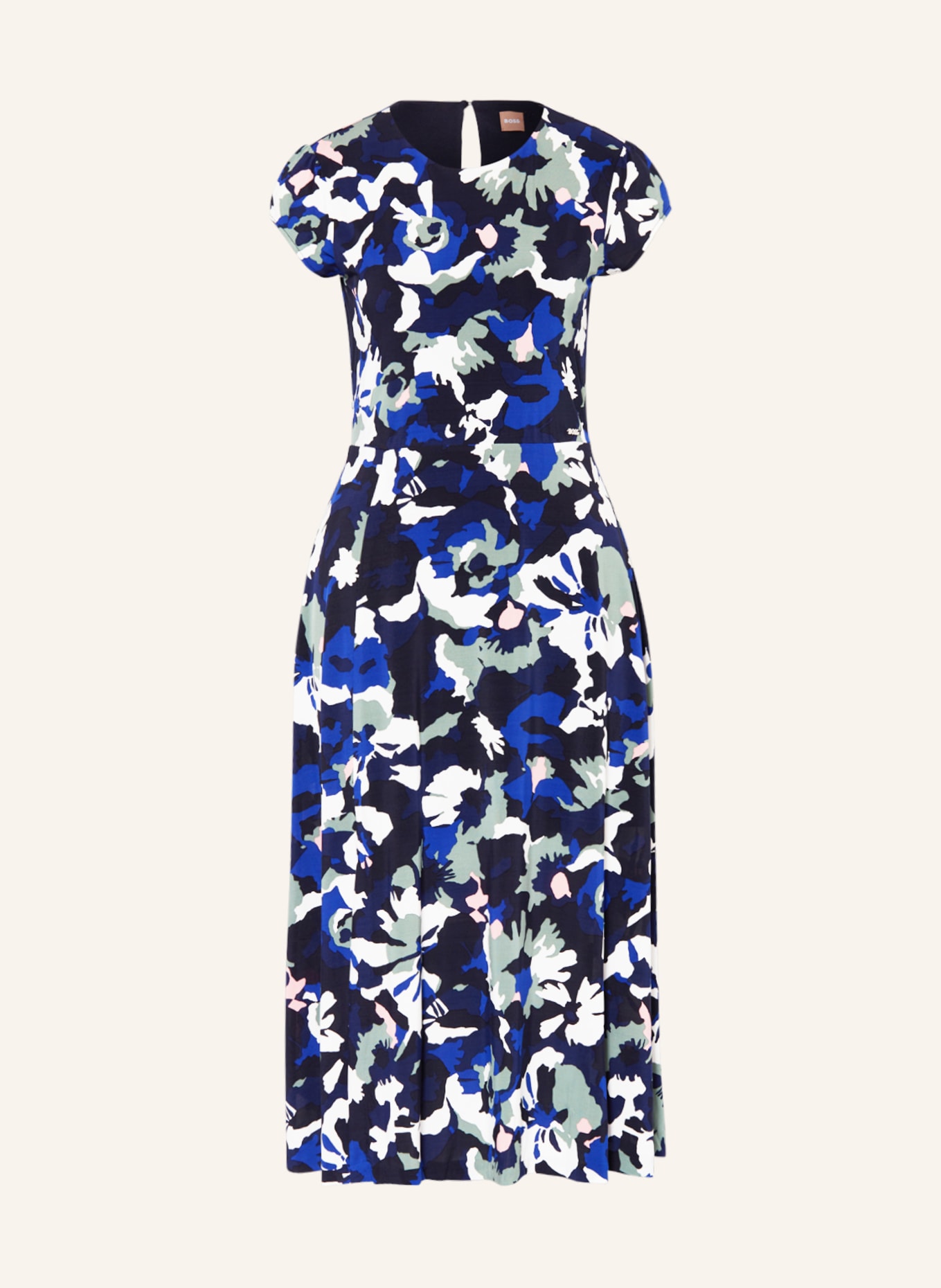 BOSS Kleid ELETAS , Farbe: DUNKELBLAU/ WEISS/ OLIV (Bild 1)