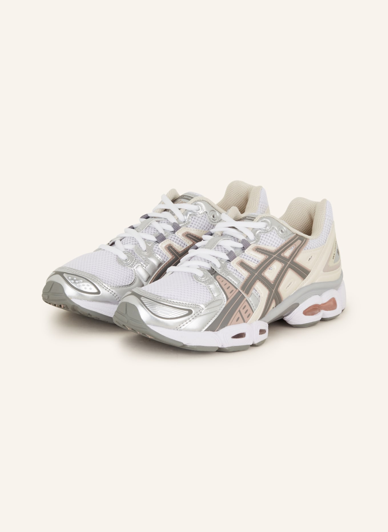 ASICS Sneakers GEL-NIMBUS 9, Color: WHITE/ SILVER/ GRAY (Image 1)