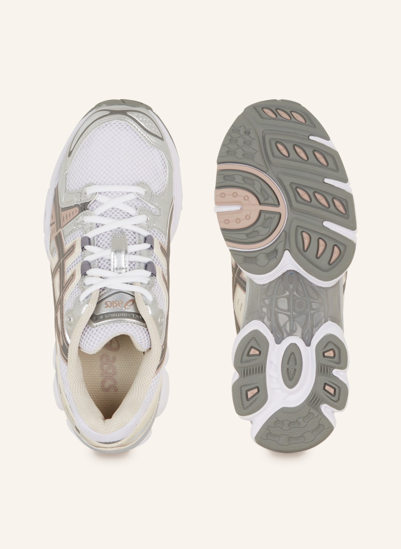 ASICS Sneaker GEL-NIMBUS 9, Farbe: WEISS/ SILBER/ GRAU (Bild 5)