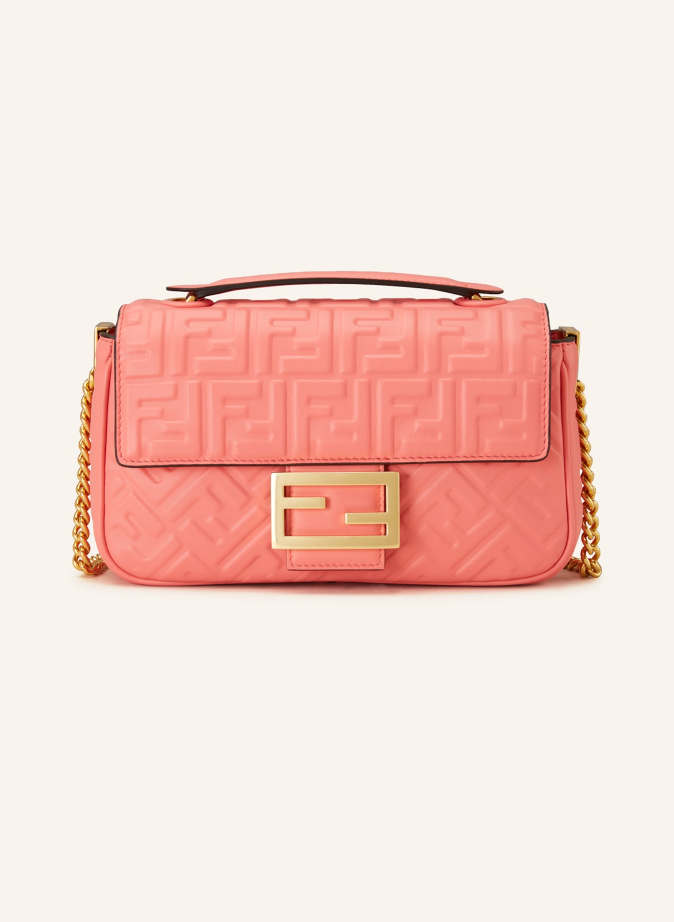 FENDI Umhängetasche BAGUETTE MIDI, Farbe: PINK/ GOLD (Bild 1)