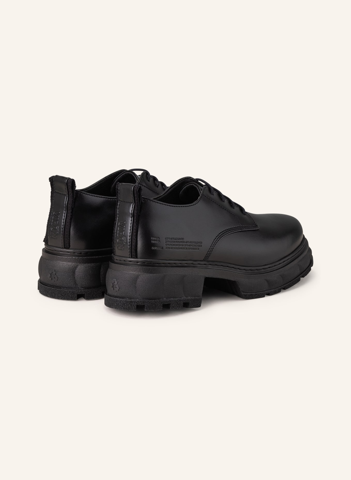 VIRÒN Lace-up shoes DERBY APPLESKIN, Color: BLACK (Image 2)