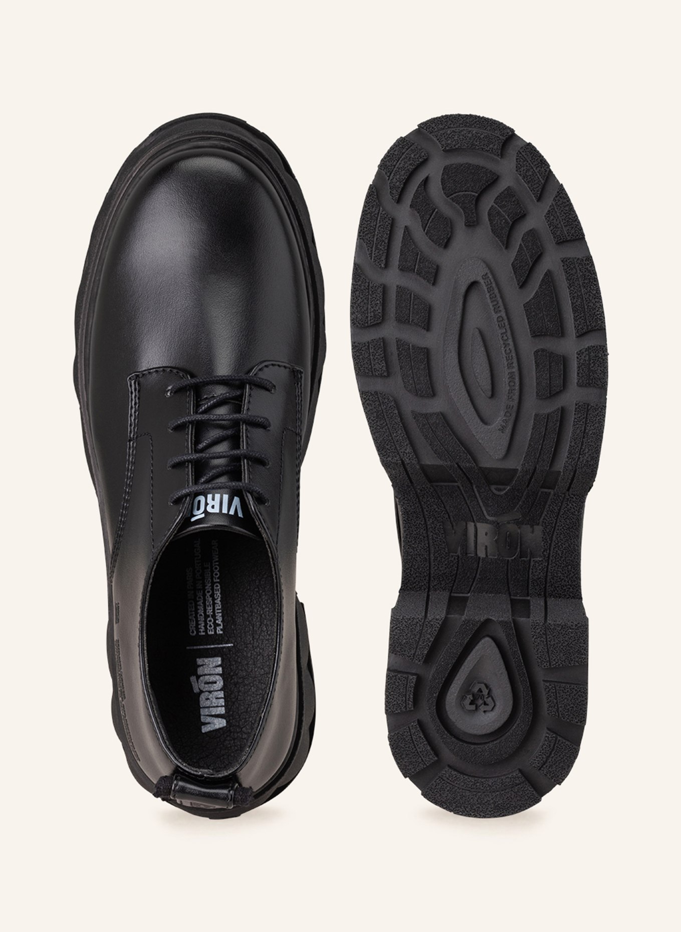 VIRÒN Lace-up shoes DERBY APPLESKIN, Color: BLACK (Image 5)