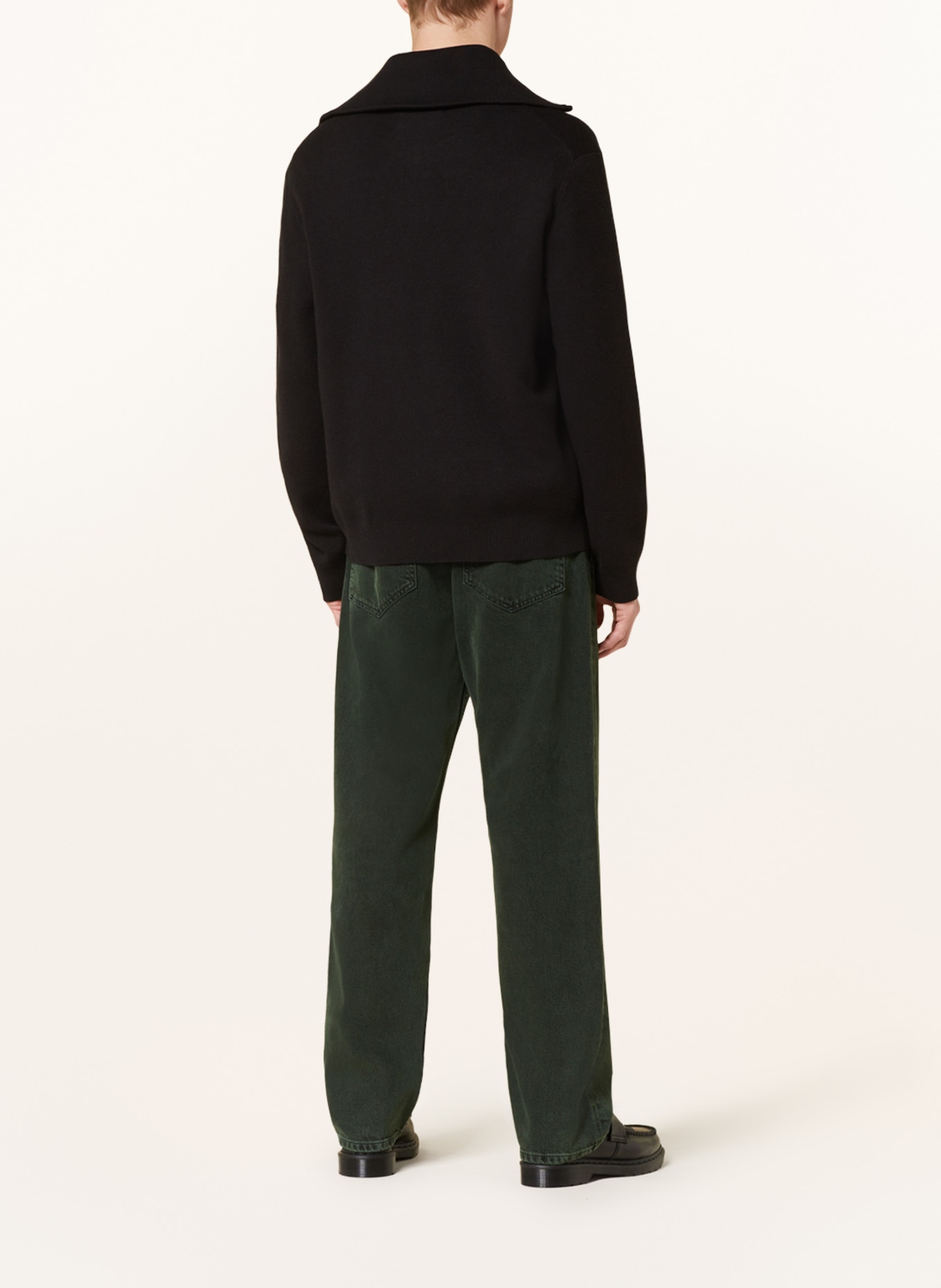 SAMSØE  SAMSØE Half-zip sweater RYDER, Color: BLACK (Image 3)