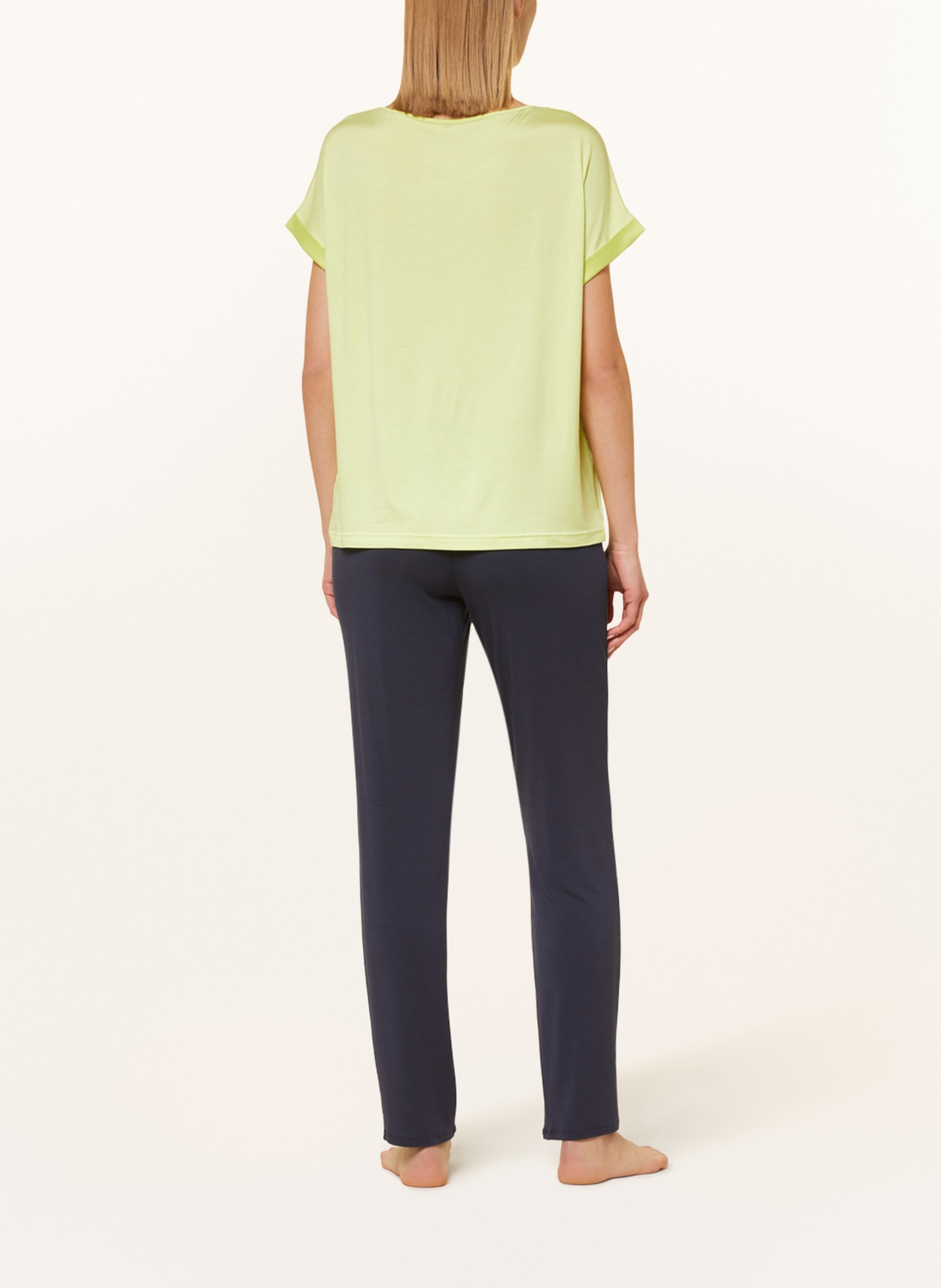 mey Pajama shirt ALENA series, Color: LIGHT GREEN (Image 3)