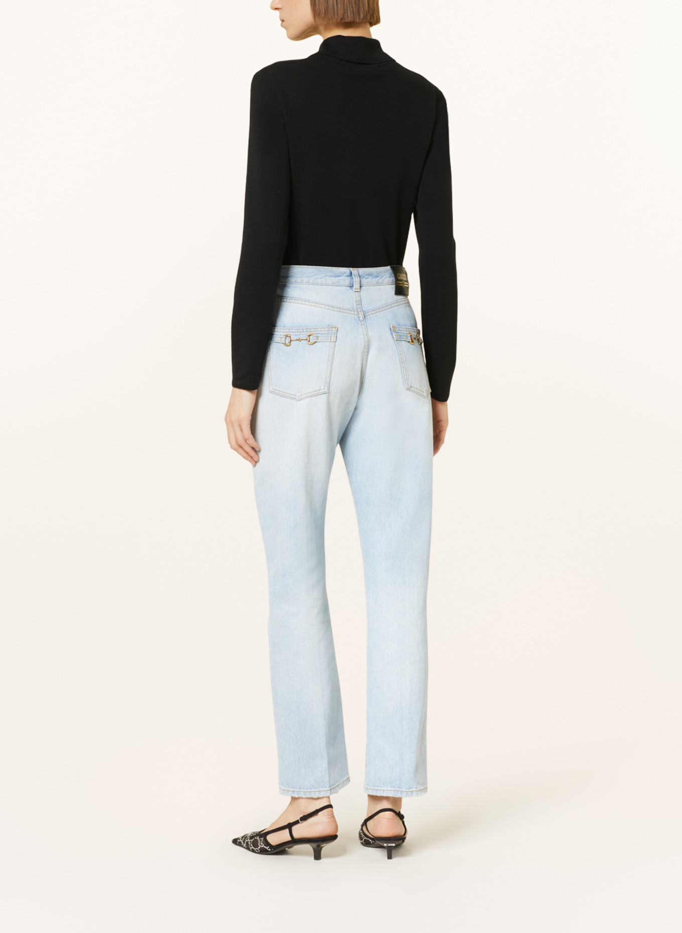 GUCCI Straight jeans, Color: 4452 LIGHT BLUE/ (Image 3)