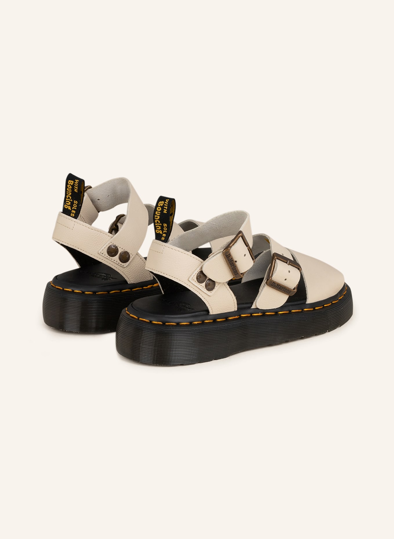 Dr. Martens Platform sandals GRYPHON QUAD, Color: BEIGE (Image 2)