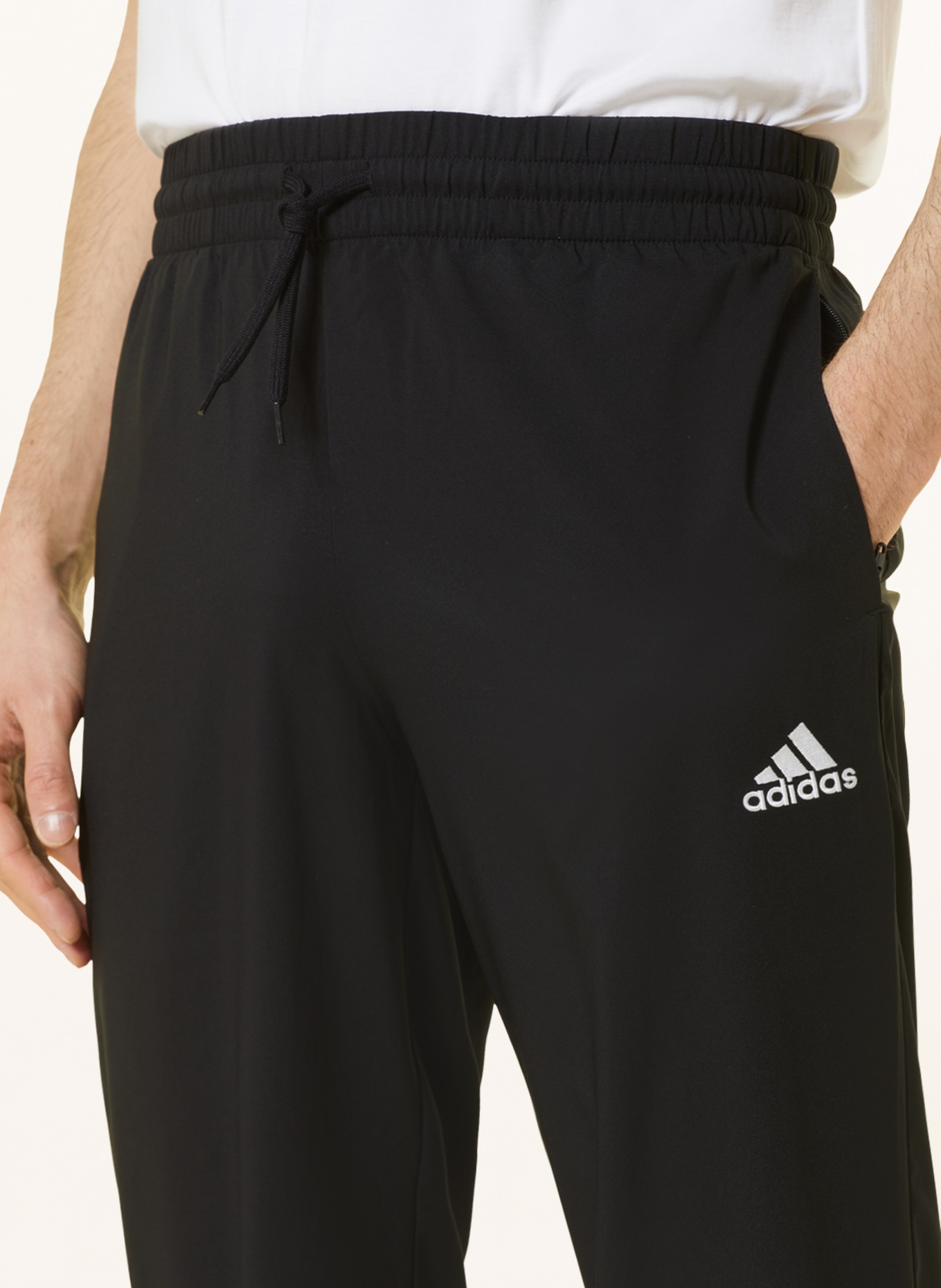 adidas Training pants AEROREADY ESSENTIALS, Color: BLACK (Image 5)