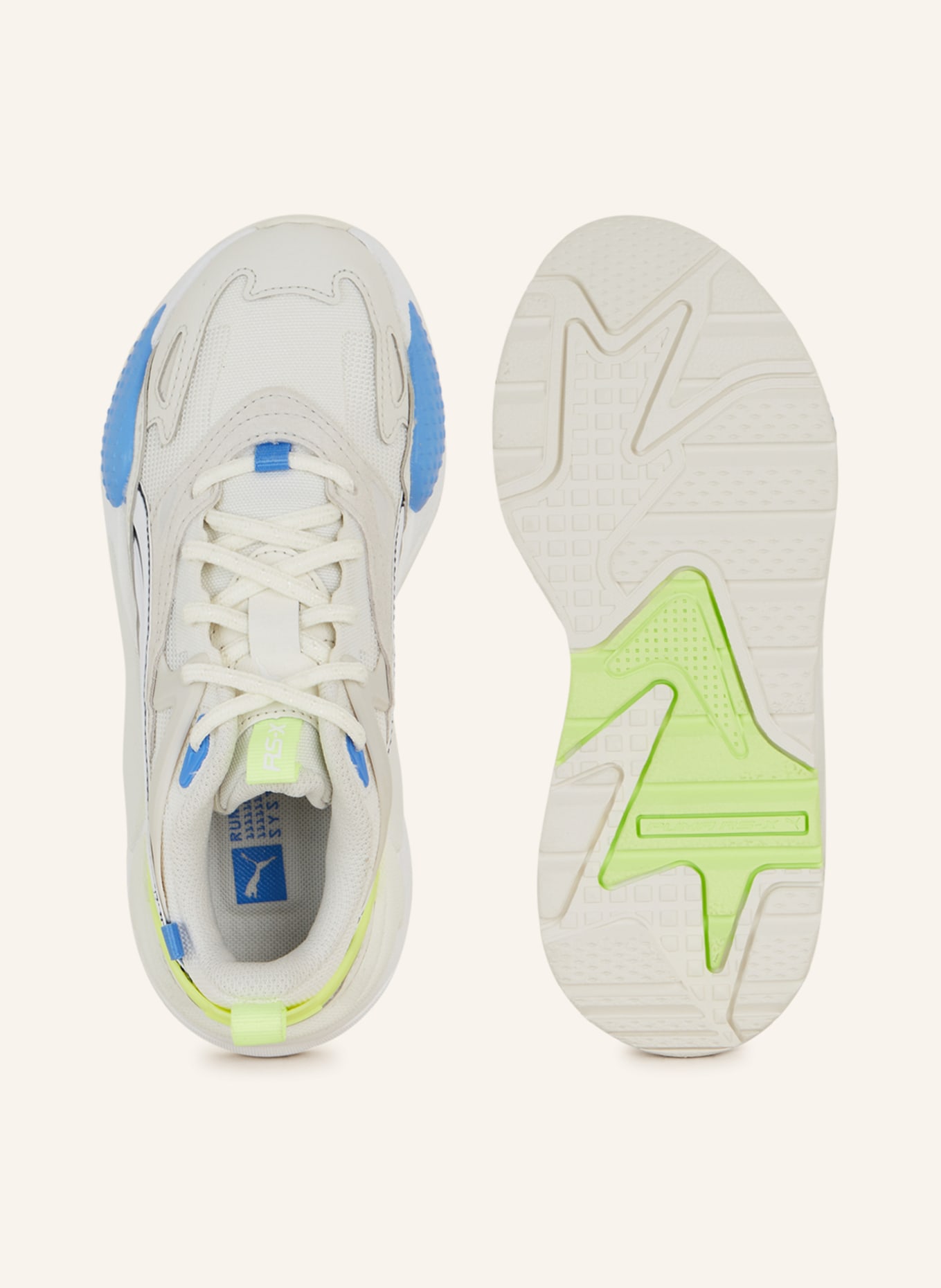 PUMA Sneaker RS-X EFEKT TURBO, Farbe: CREME/ NEONGELB (Bild 5)