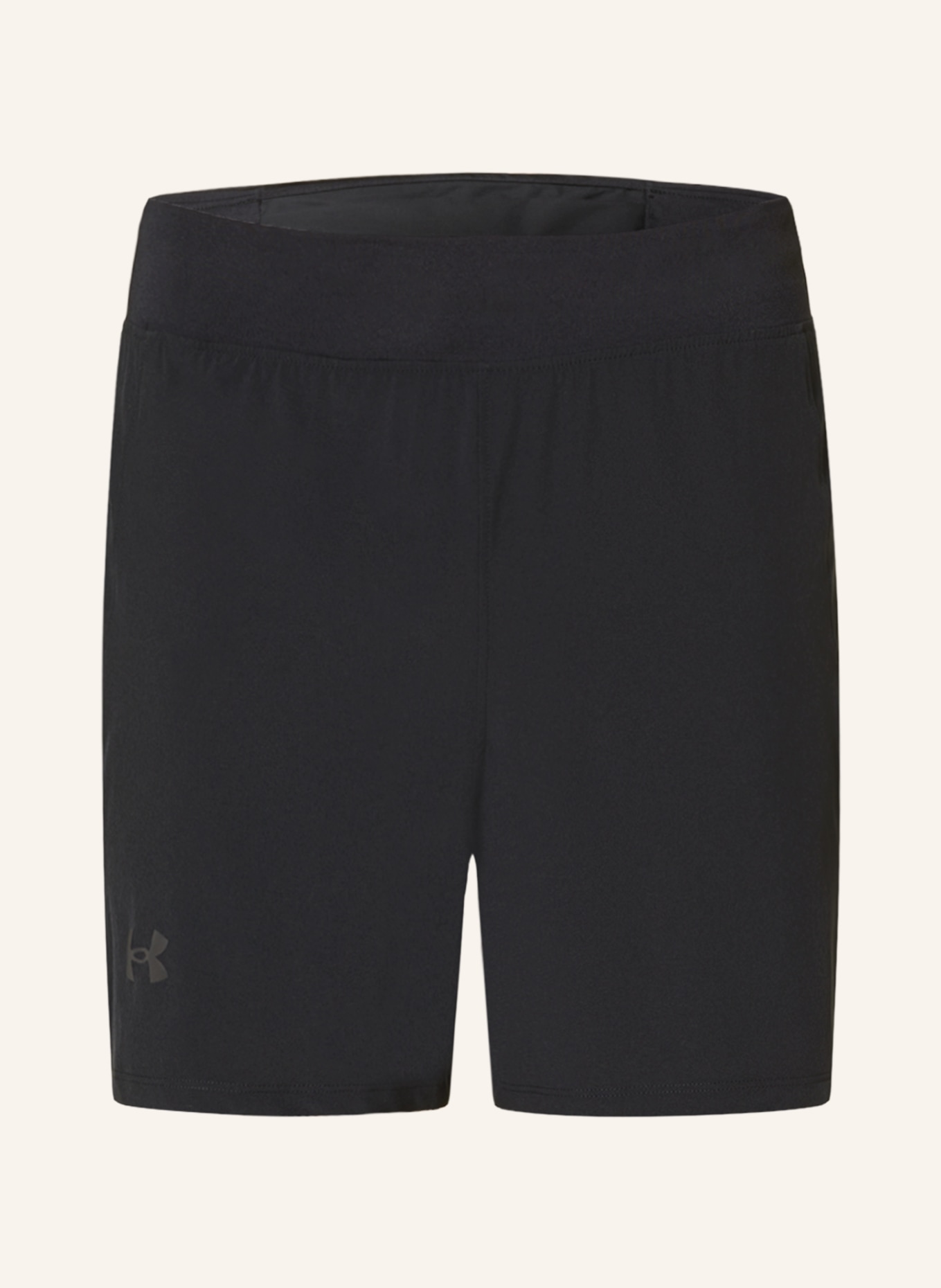 UNDER ARMOUR 2-in-1 running shorts LAUNCH ELITE, Color: BLACK (Image 1)