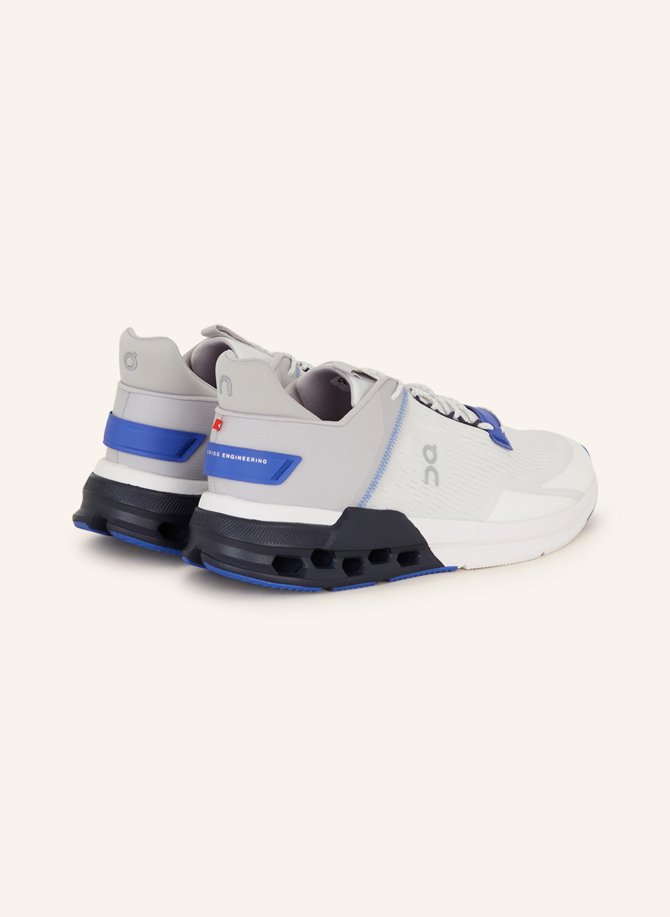 On Sneakers CLOUDNOVA UNDYED, Color: WHITE/ LIGHT GRAY/ BLUE (Image 2)