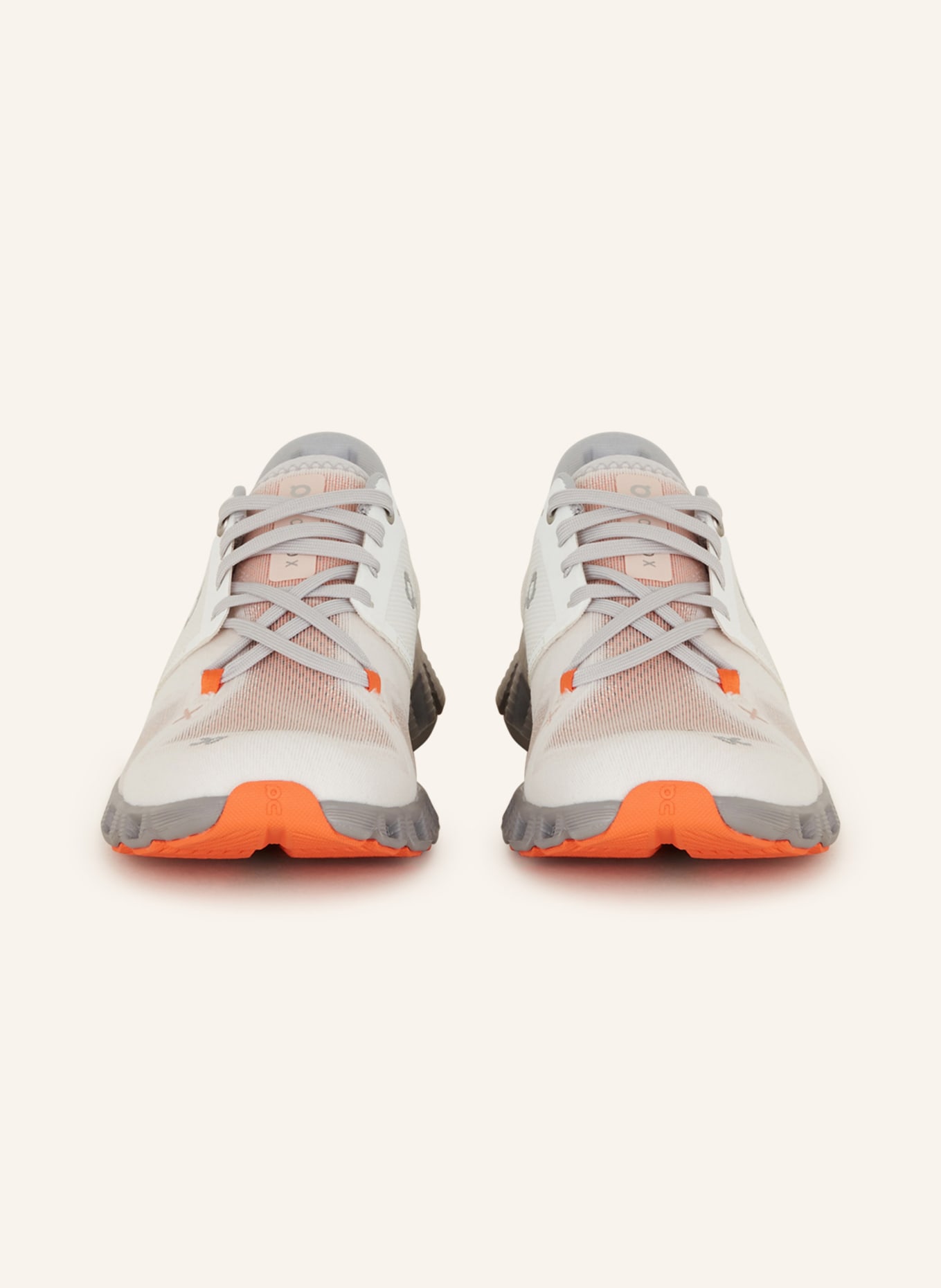 On Fitness shoes CLOUD X 3, Color: WHITE/ ORANGE (Image 3)