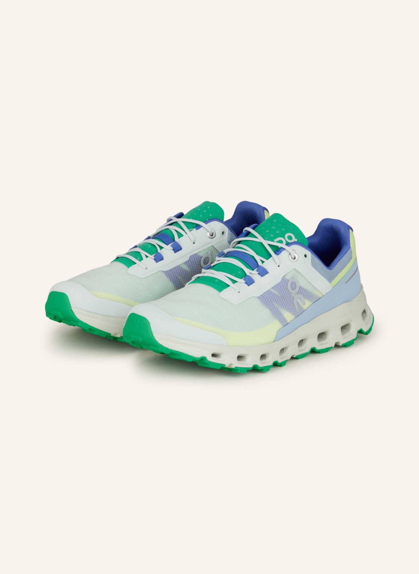 On Trail running shoes CLOUDVISTA, Color: LIGHT BLUE/ LIGHT GREEN/ DARK BLUE (Image 1)