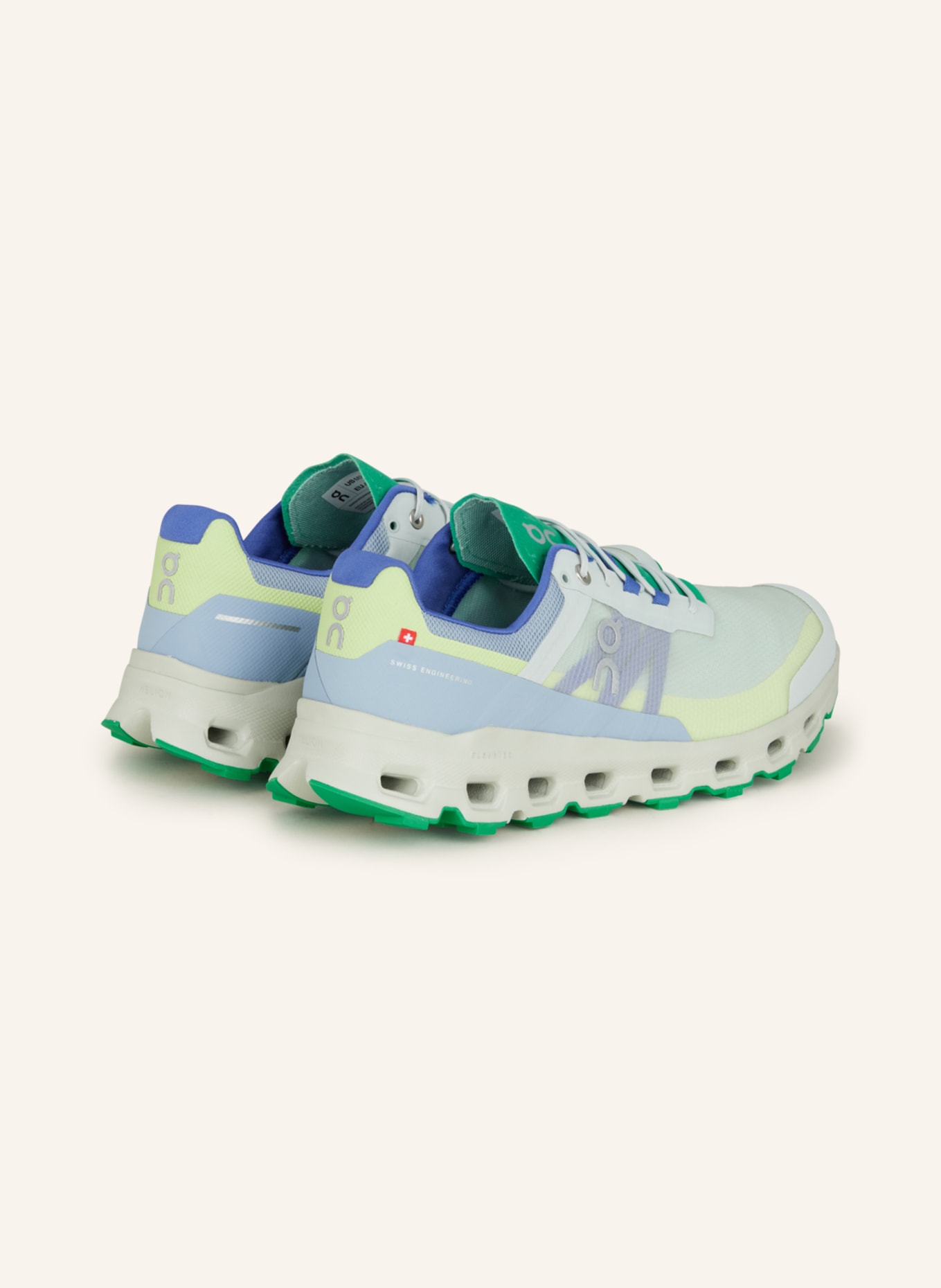 On Trail running shoes CLOUDVISTA, Color: LIGHT BLUE/ LIGHT GREEN/ DARK BLUE (Image 2)