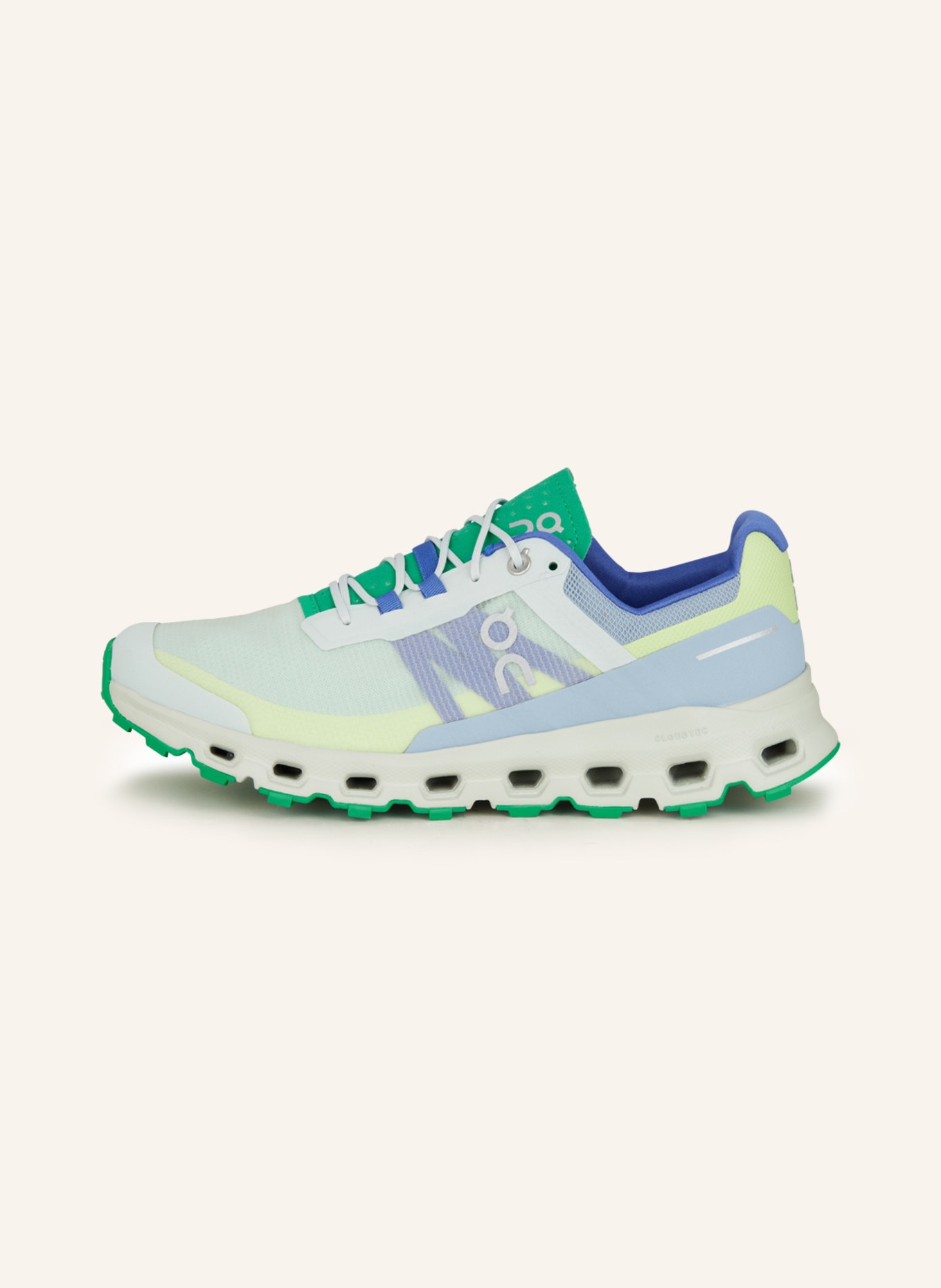 On Trail running shoes CLOUDVISTA, Color: LIGHT BLUE/ LIGHT GREEN/ DARK BLUE (Image 4)