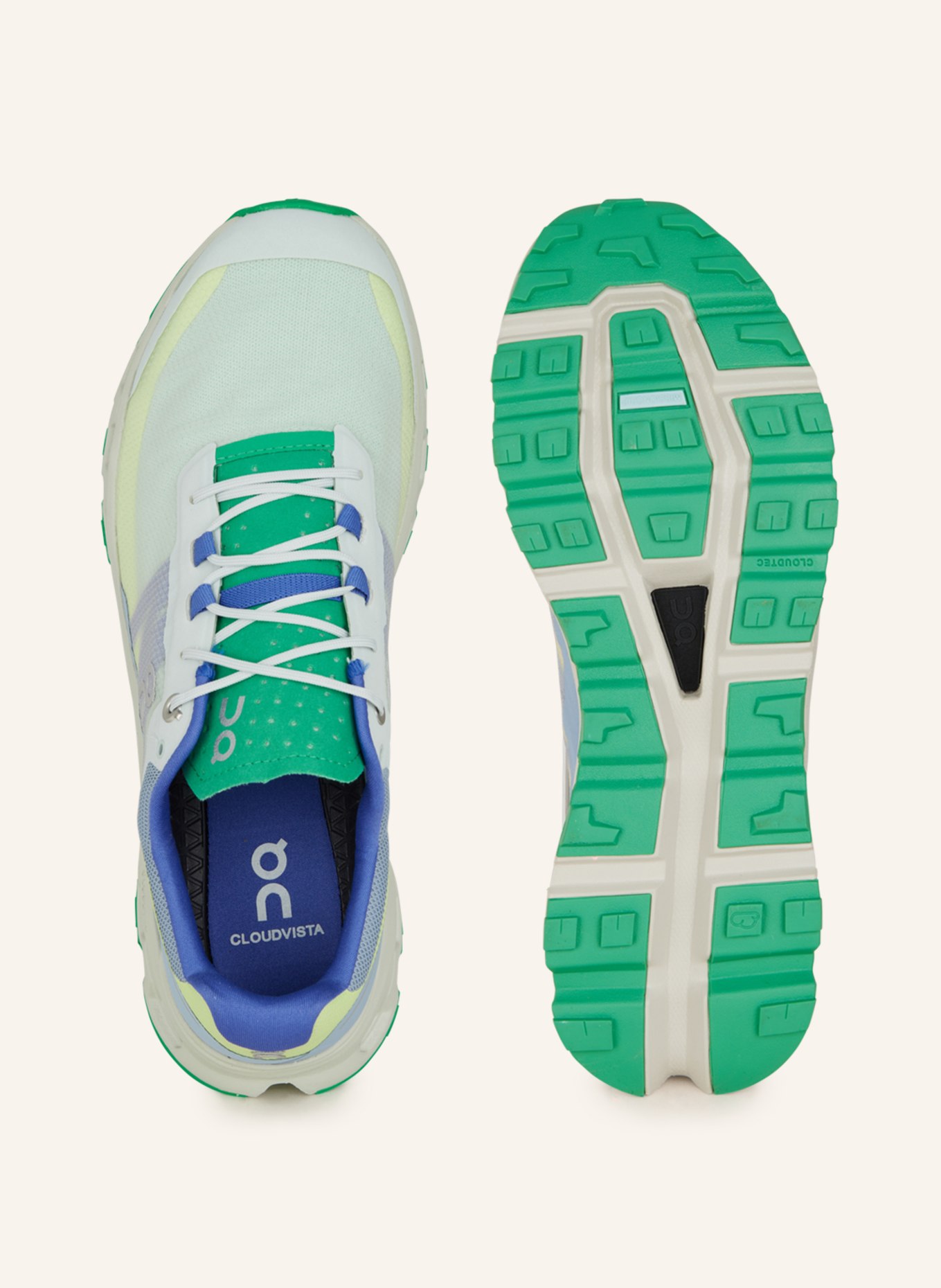 On Trail running shoes CLOUDVISTA, Color: LIGHT BLUE/ LIGHT GREEN/ DARK BLUE (Image 5)