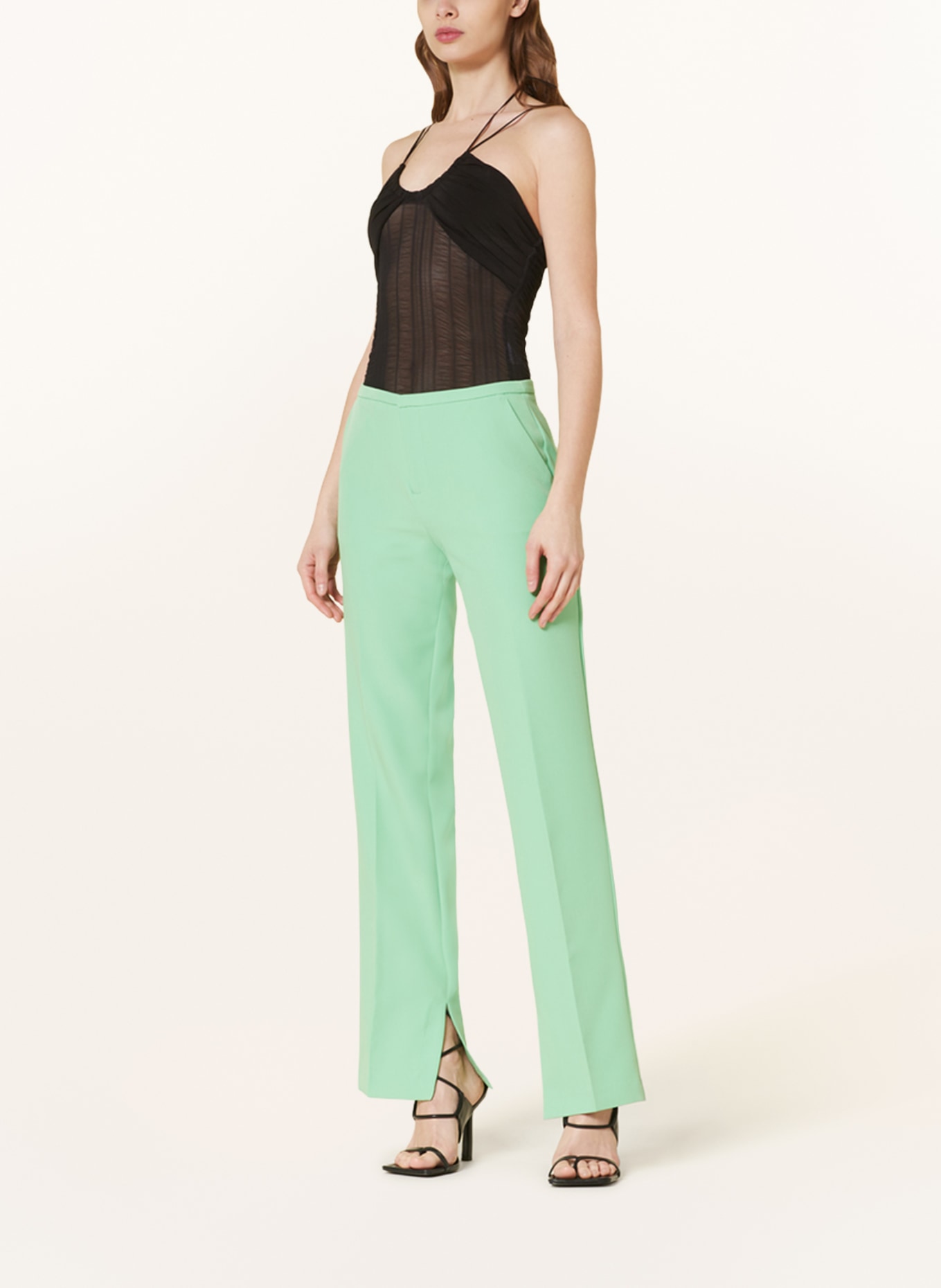 gina tricot Trousers JANE, Color: LIGHT GREEN (Image 2)