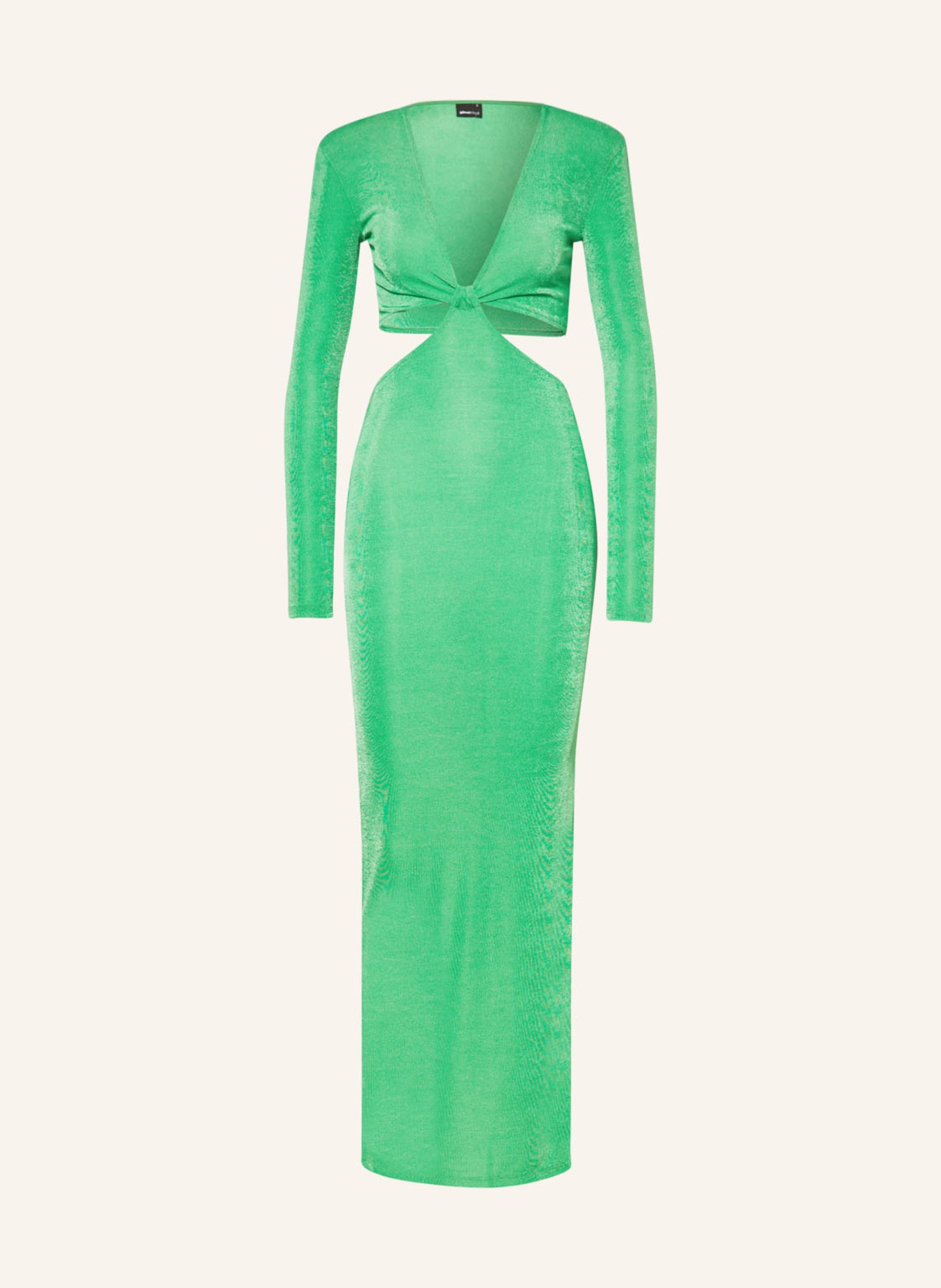 gina tricot Dress YOLANDA with cut-out, Color: GREEN (Image 1)