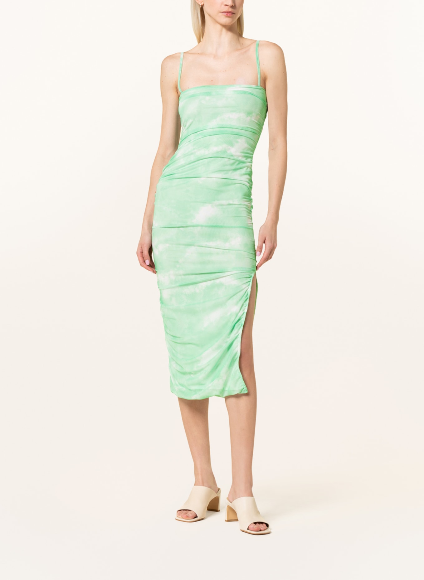 gina tricot Mesh dress, Color: GREEN/ LIGHT GREEN (Image 2)
