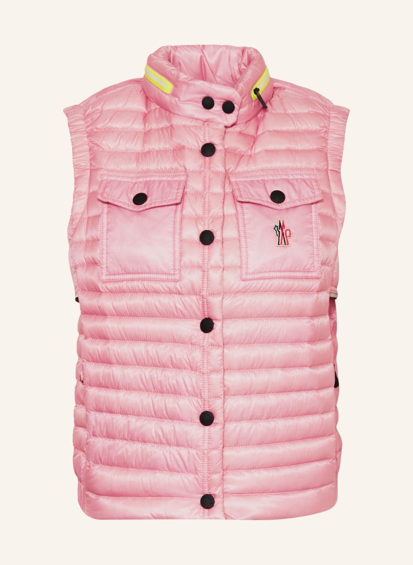 MONCLER GRENOBLE Down vest, Color: ROSE (Image 1)