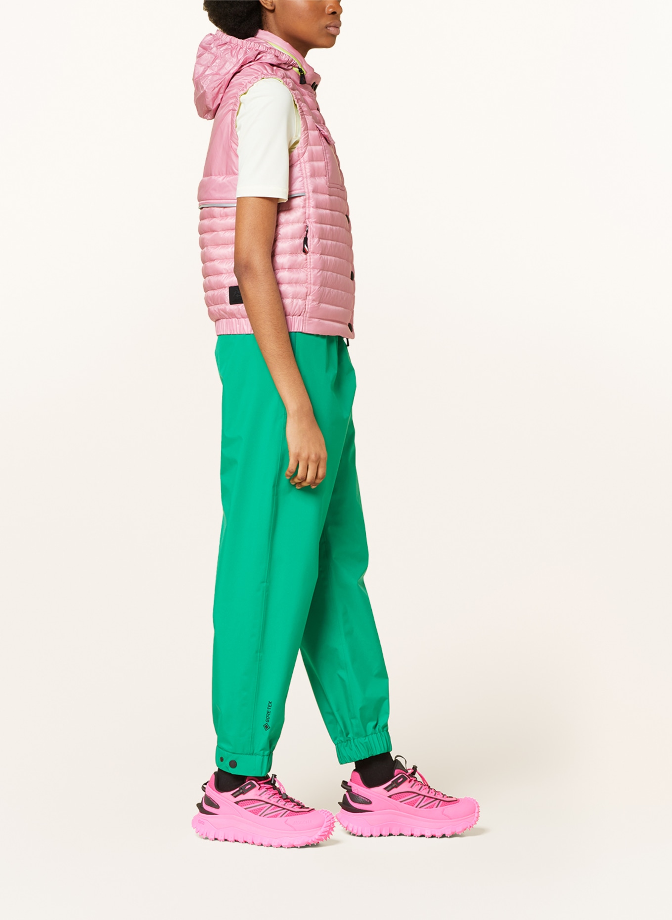 MONCLER GRENOBLE Down vest, Color: ROSE (Image 4)