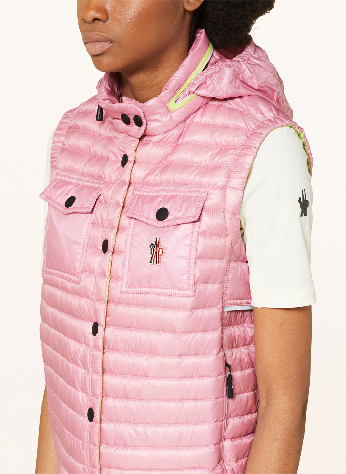 MONCLER GRENOBLE Down vest, Color: ROSE (Image 5)