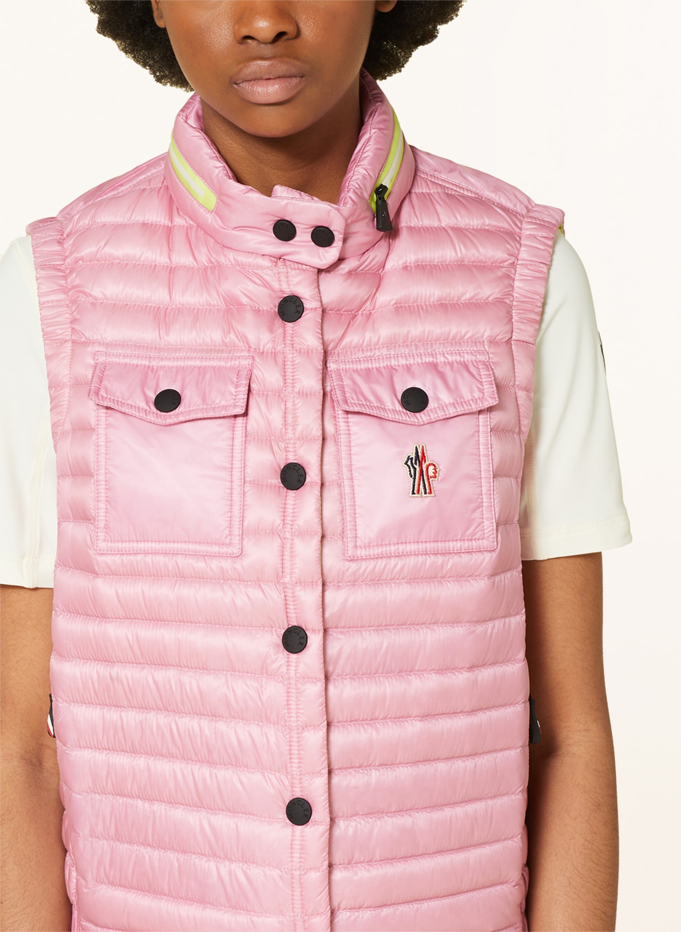 MONCLER GRENOBLE Down vest, Color: ROSE (Image 6)