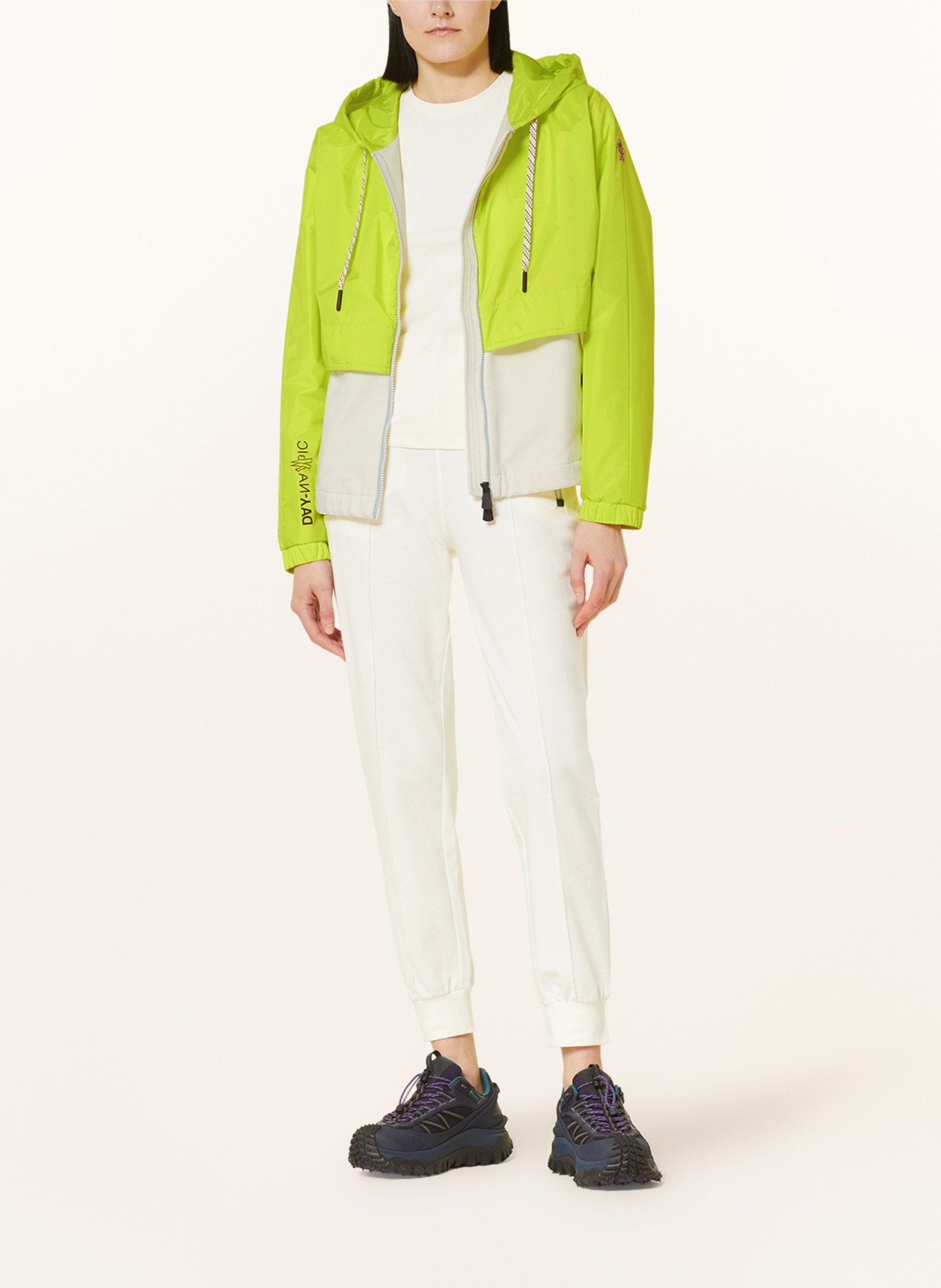 MONCLER GRENOBLE Outdoor jacket, Color: NEON GREEN/ CREAM (Image 2)