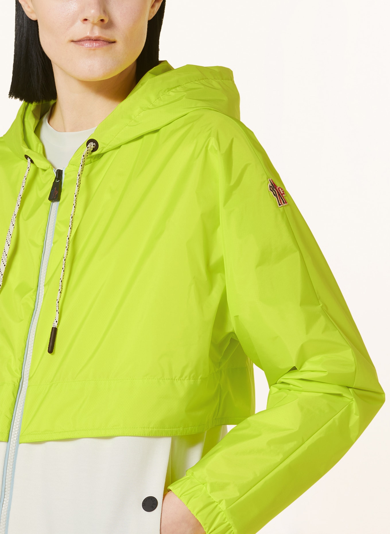 MONCLER GRENOBLE Outdoor jacket, Color: NEON GREEN/ CREAM (Image 5)