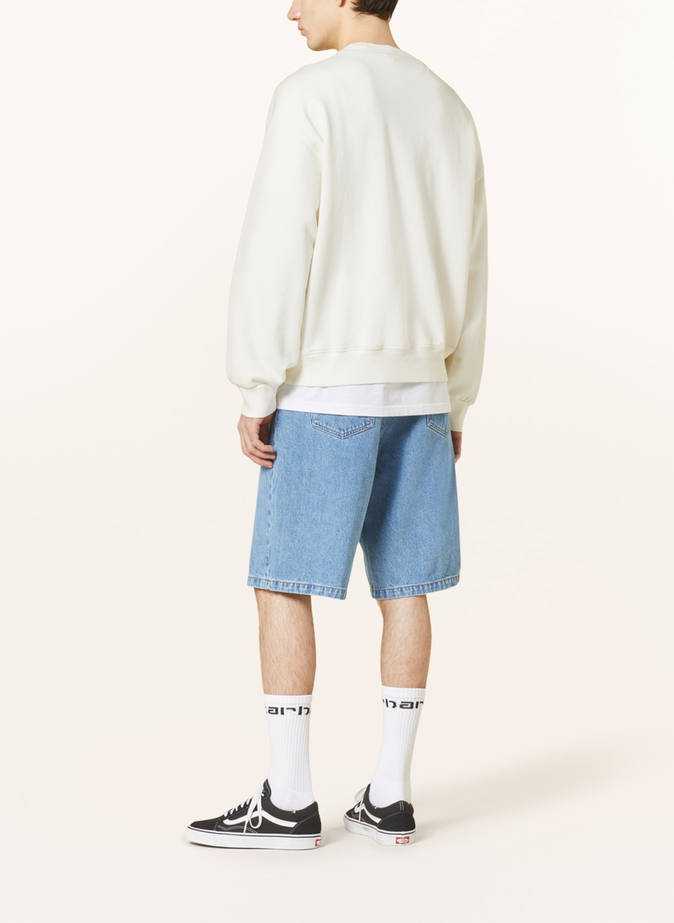 carhartt WIP Džínové šortky LANDON Loose Fit: 0160 HEAVY STONE WASHED