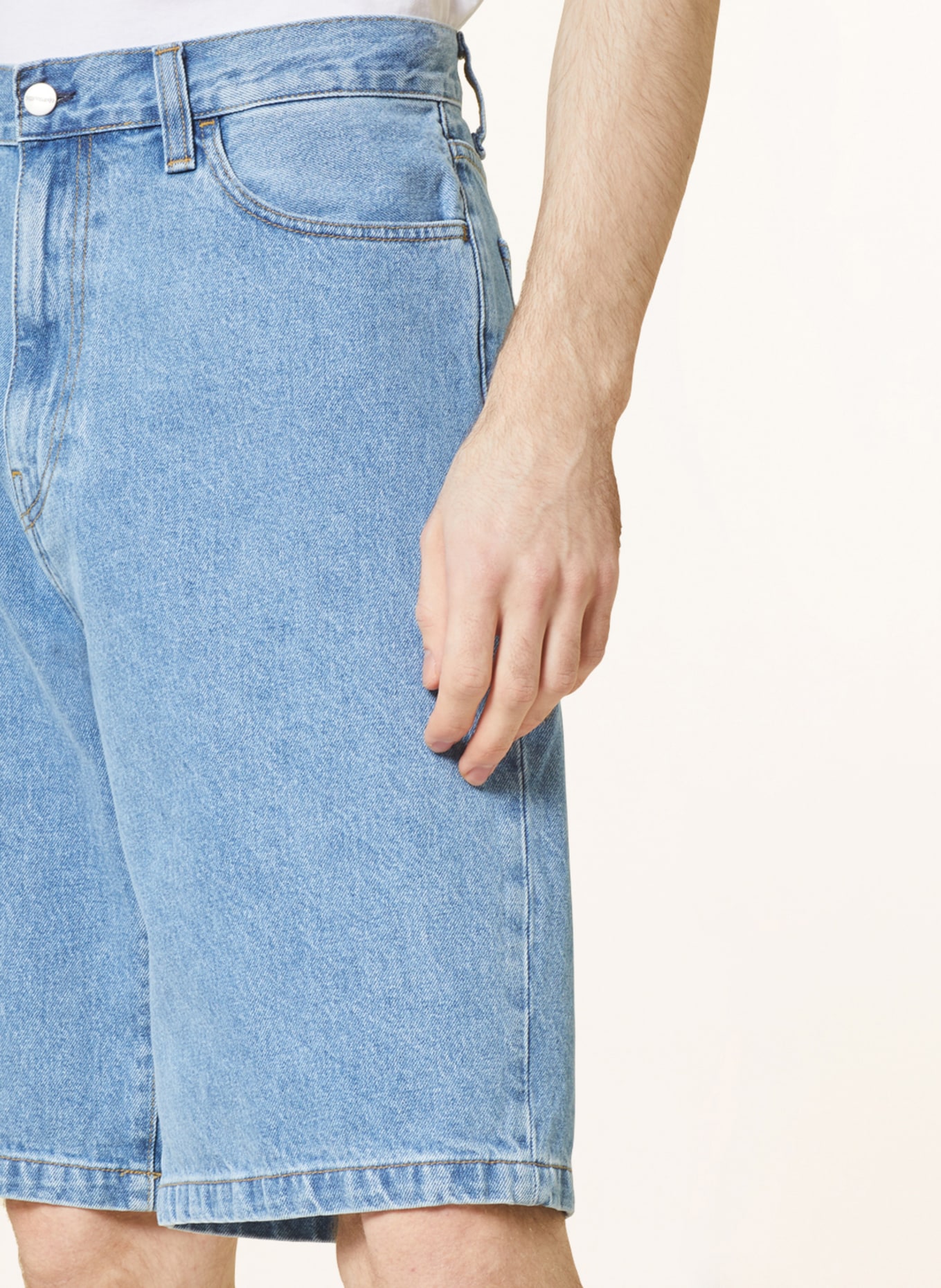 carhartt WIP Džínové šortky LANDON Loose Fit: 0160 HEAVY STONE WASHED