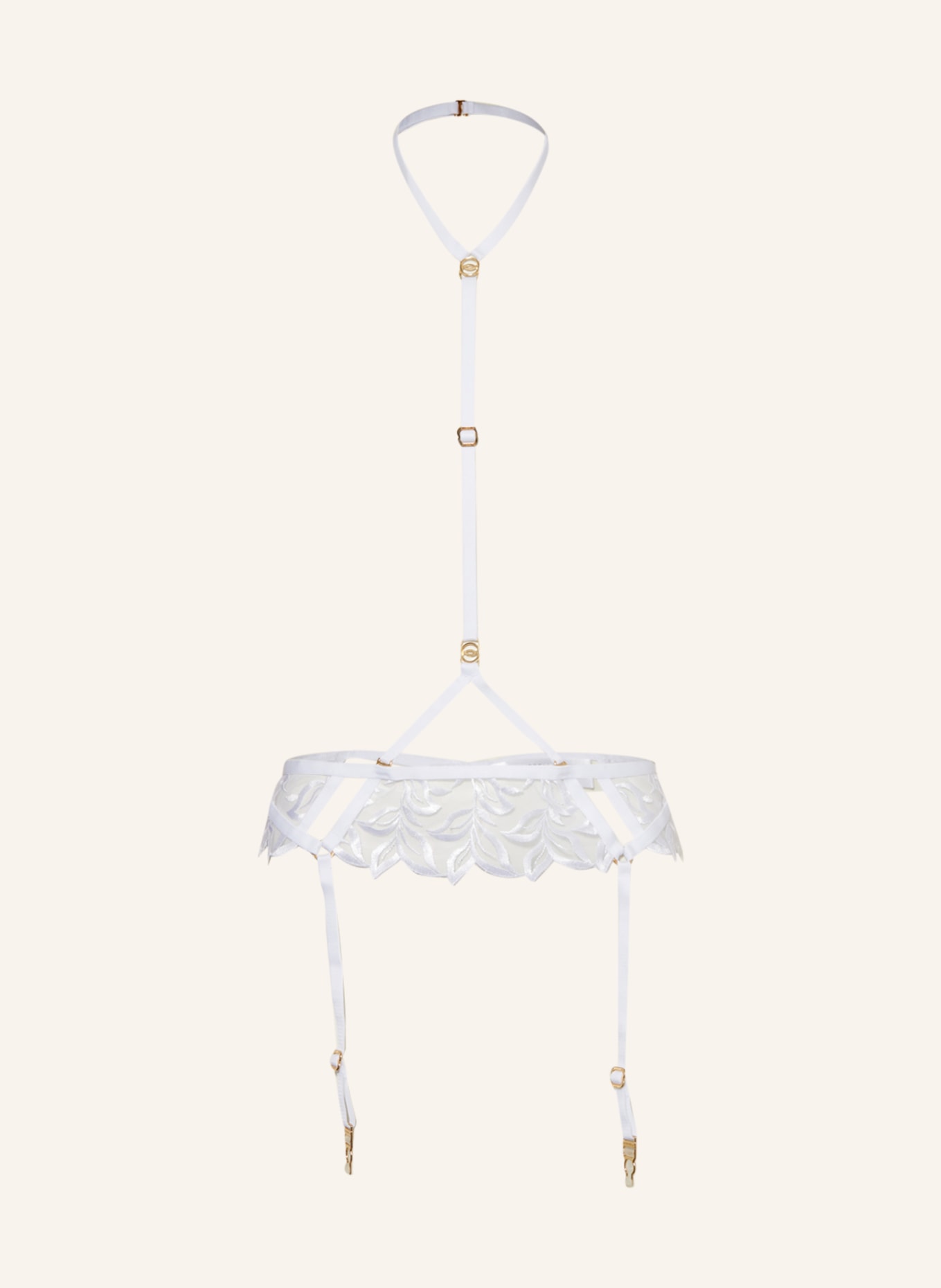 BLUEBELLA Garter belt ISADORA, Color: WHITE (Image 1)