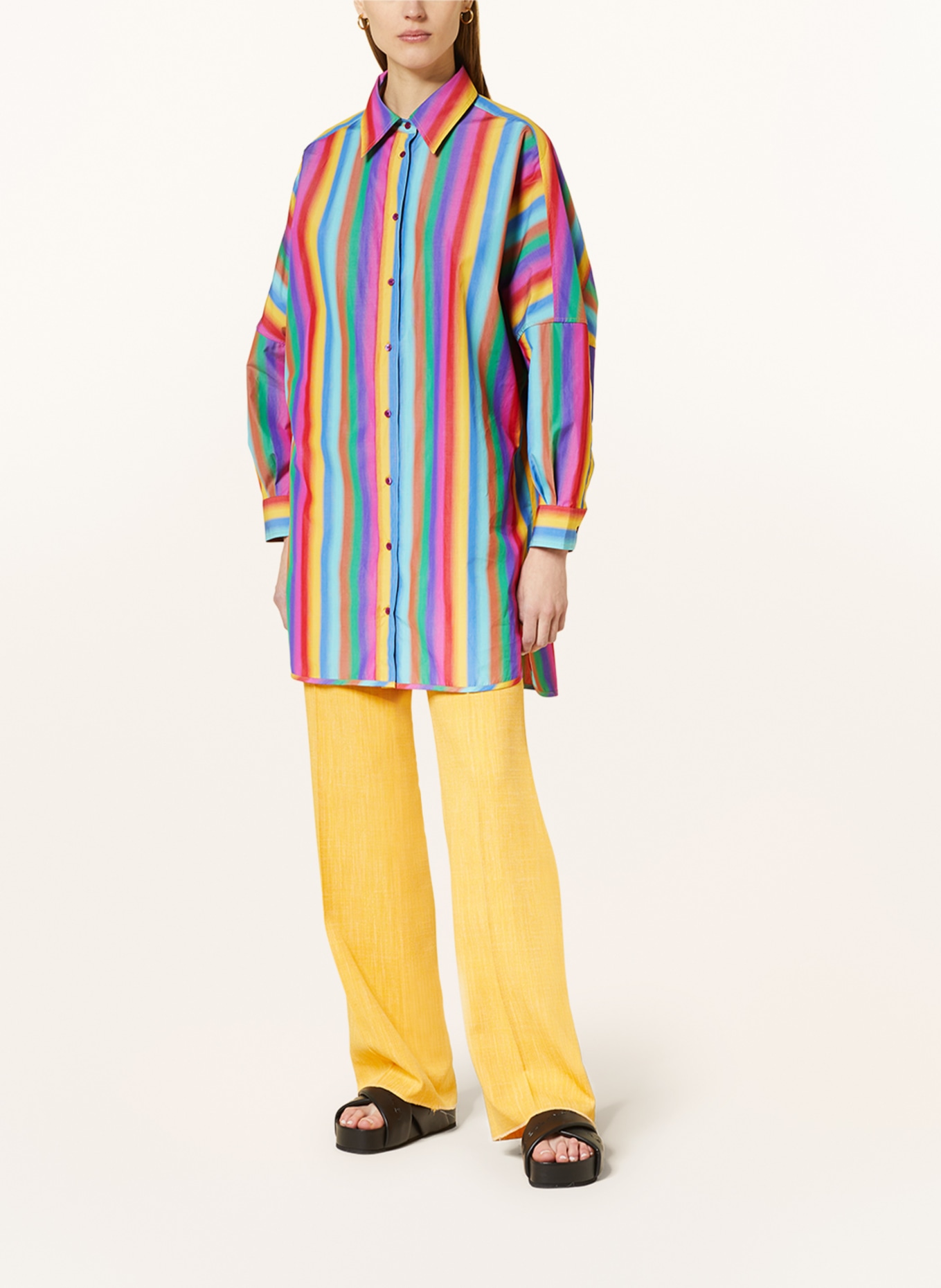 ETRO Oversized-Hemdbluse, Farbe: MINT/ PINK/ BLAU (Bild 2)