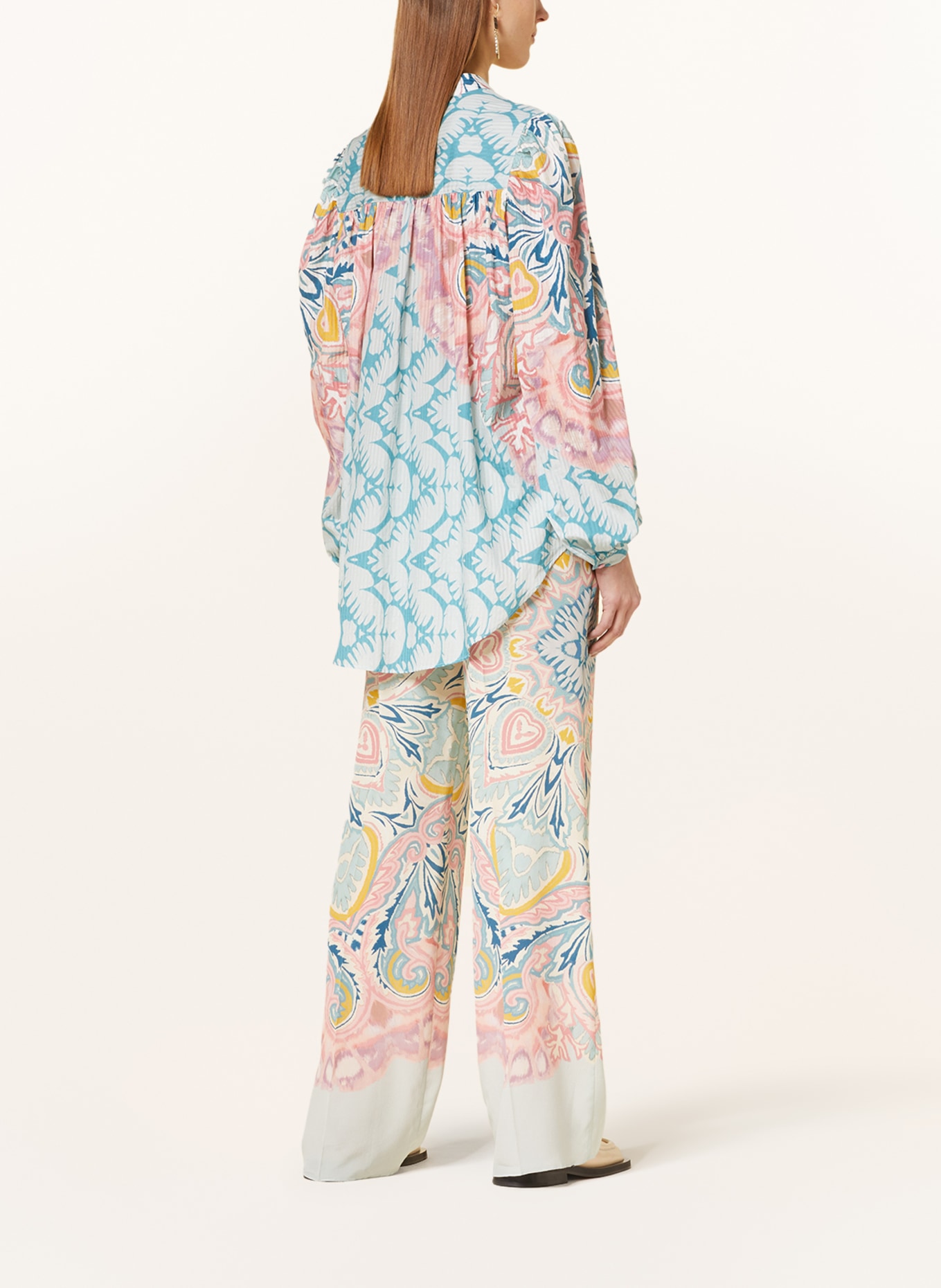ETRO Bow-tie blouse, Color: WHITE/ MINT/ LIGHT RED (Image 3)